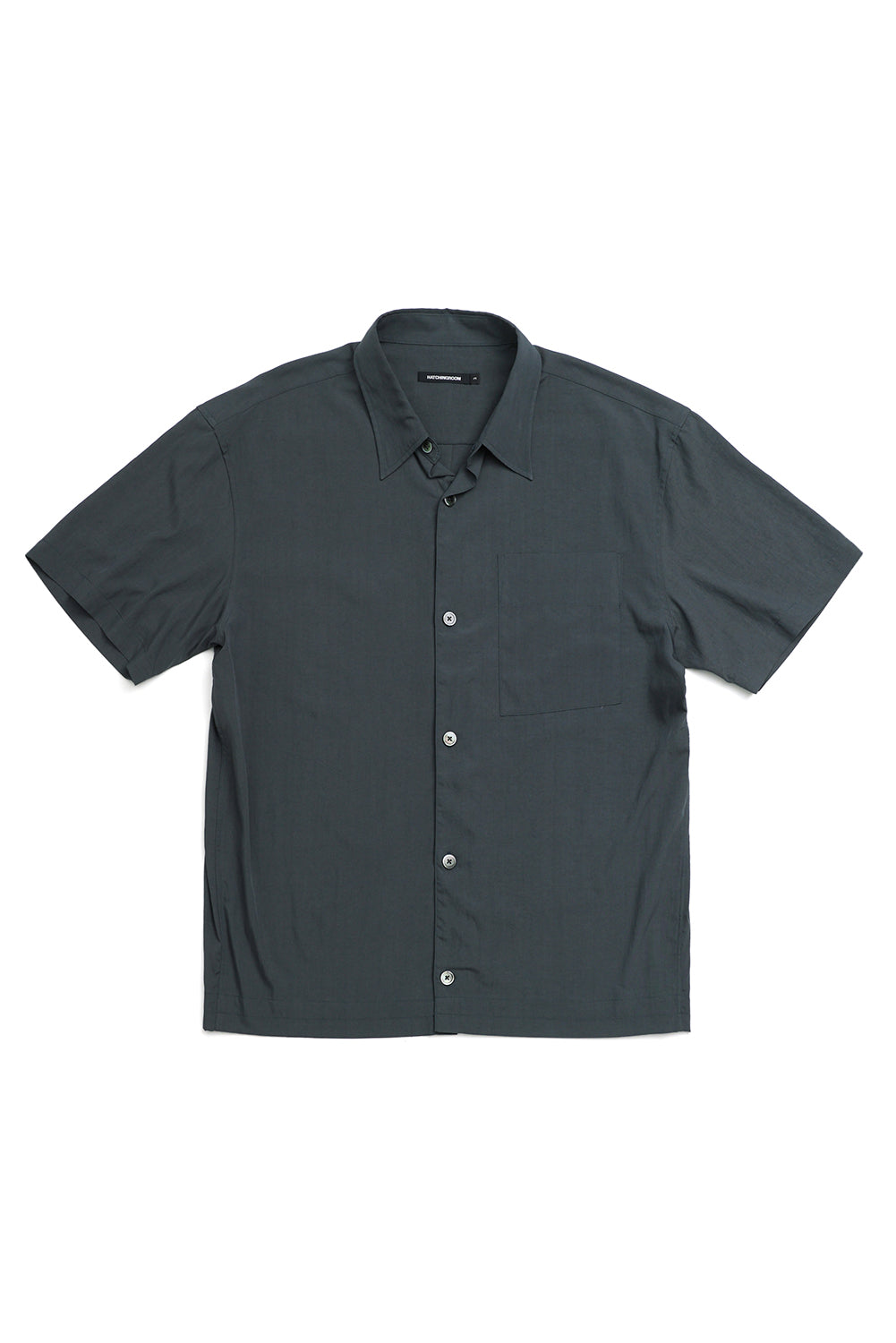 Hatchingroom - Crop Shirt 1/2 Green (Charcoal) product image 1 | TRAB K-Fashion Australia