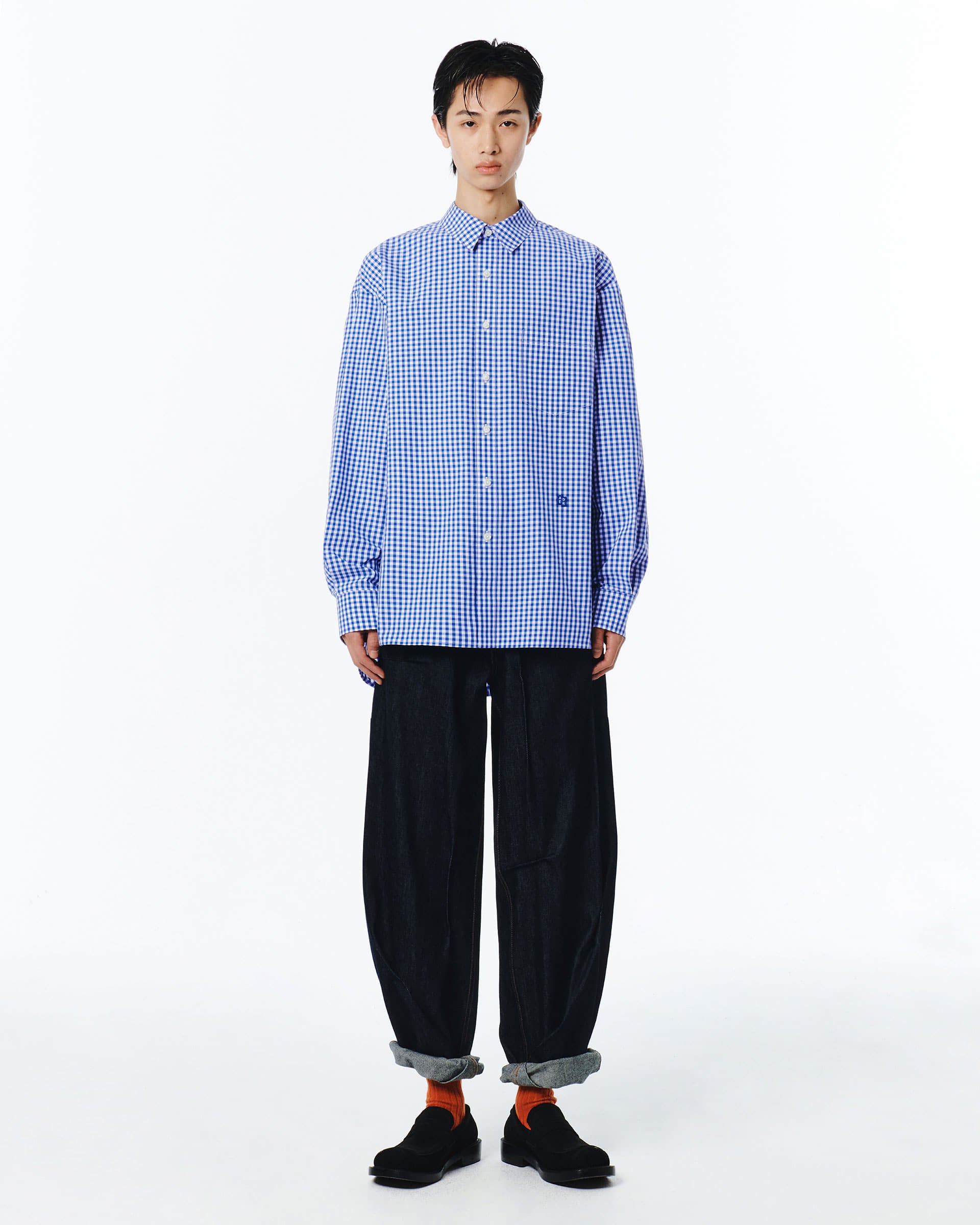 Ader Error - Sig; BL Tag shirt 02 (Z-Blue) product image 3 | TRAB K-Fashion Australia