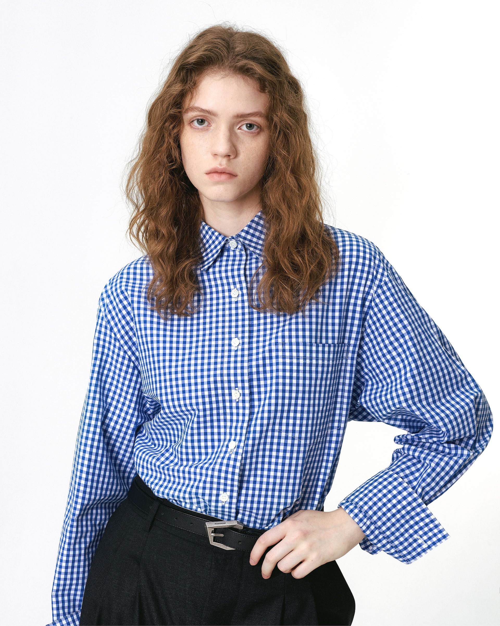 Ader Error - Sig; BL Tag shirt 02 (Z-Blue) product image 2 | TRAB K-Fashion Australia