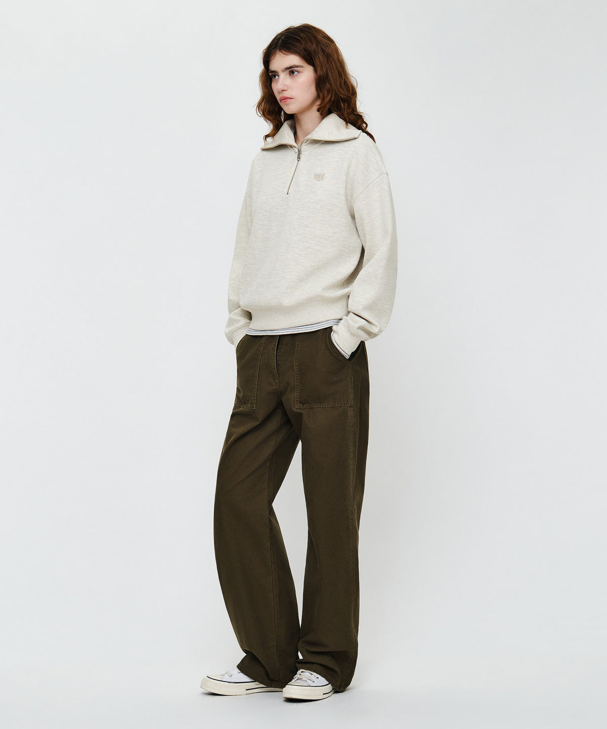 Marithe & Francois Girbaud - Cotton Work Pants (Brown) product image 3 | TRAB K-Fashion Australia