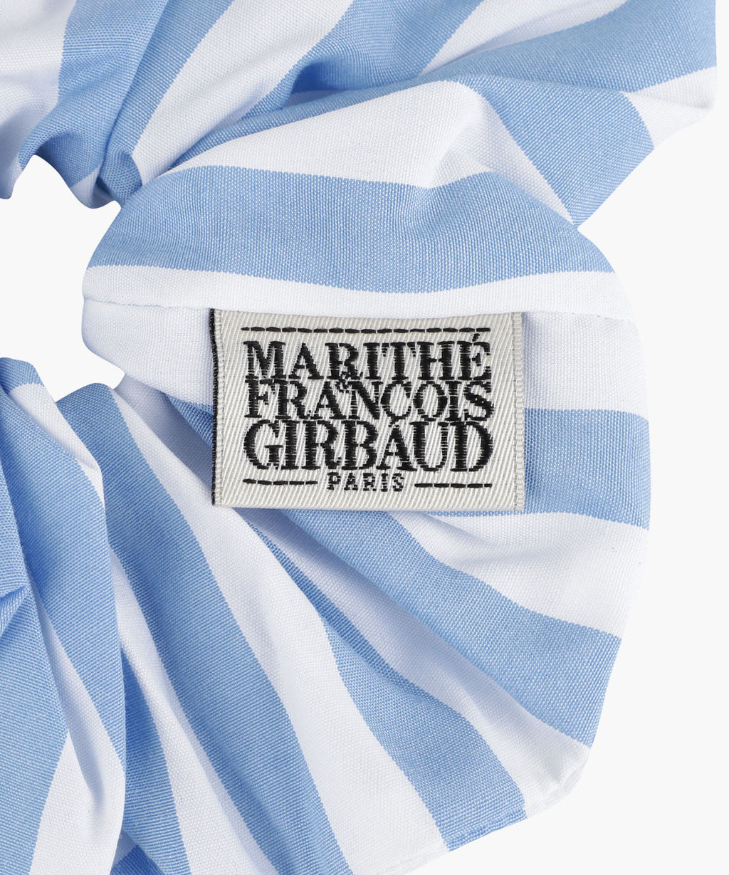 Marithe & Francois Girbaud - Classic Logo Stripe Hair Scrunchie (Blue) product image 3 | TRAB K-Fashion Australia