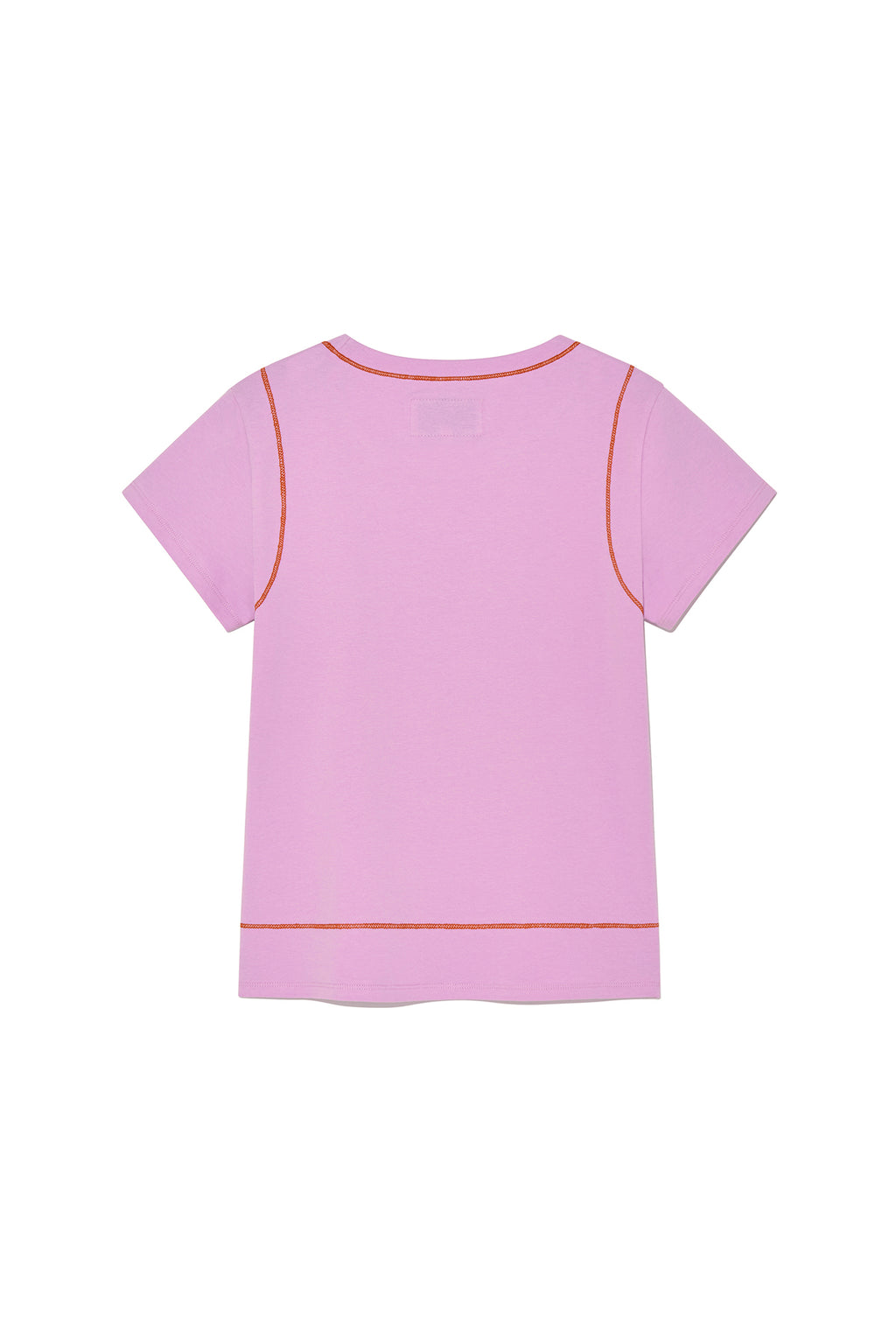 Matin Kim - Stitch Point Small Logo Top (Pink) product image 2 | TRAB K-Fashion Australia
