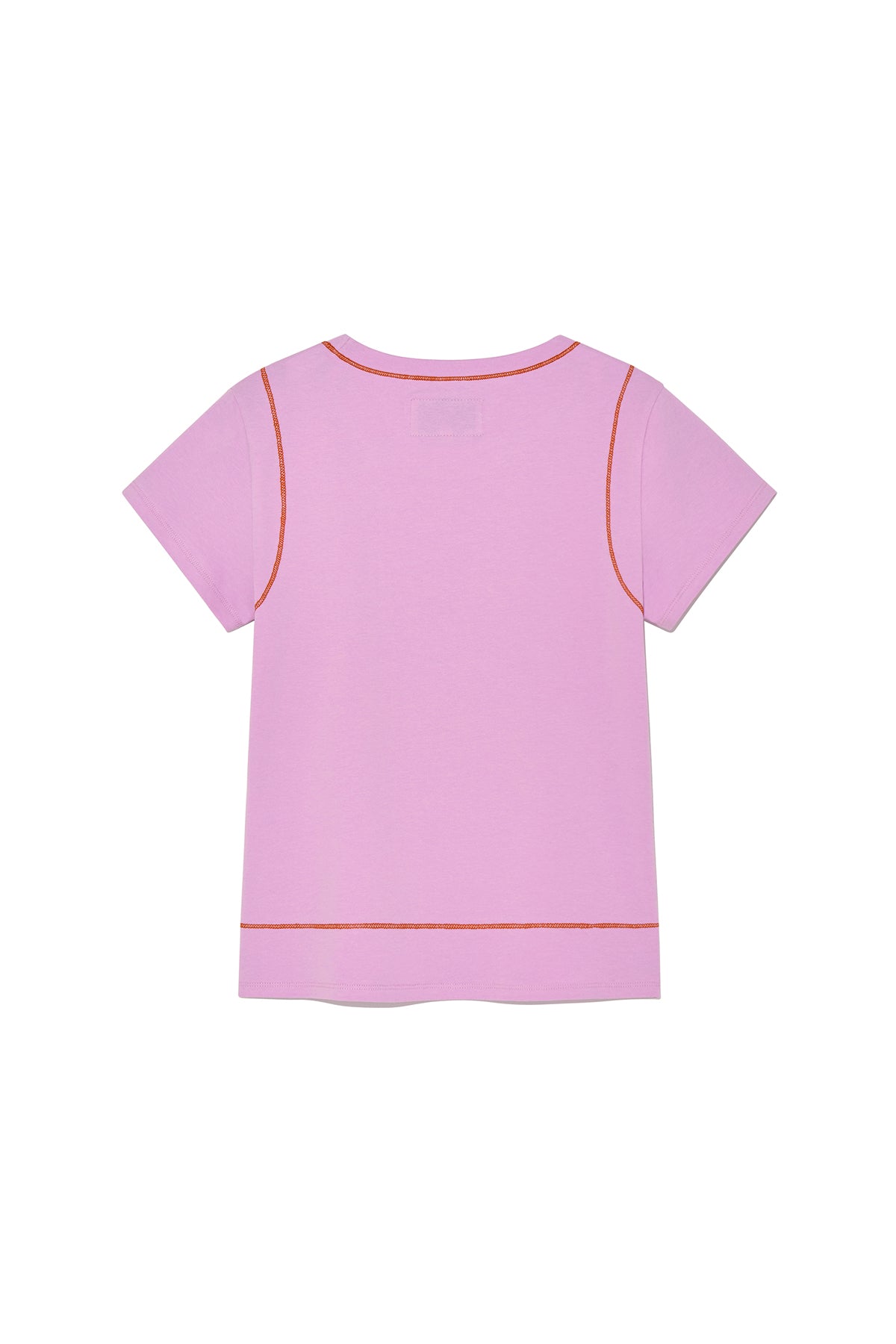 Matin Kim - Stitch Point Small Logo Top (Pink) product image 2 | TRAB K-Fashion Australia