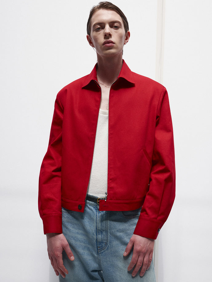 Tonywack - Cotton Twill French Blouson (Red) product image 6 | TRAB K-Fashion Australia