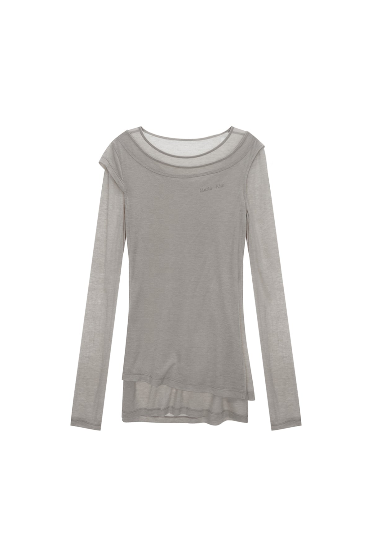 Matin Kim - Slit Point Sleeveless Layered Top (Beige) product image 1 | TRAB K-Fashion Australia