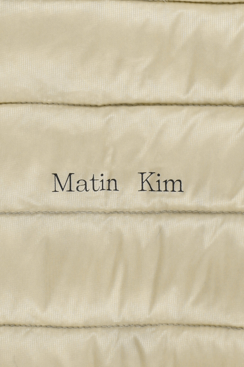 Matin Kim - Contrast Trim Light Down Hoody Jumper (Light Beige) product image 6 | TRAB K-Fashion Australia
