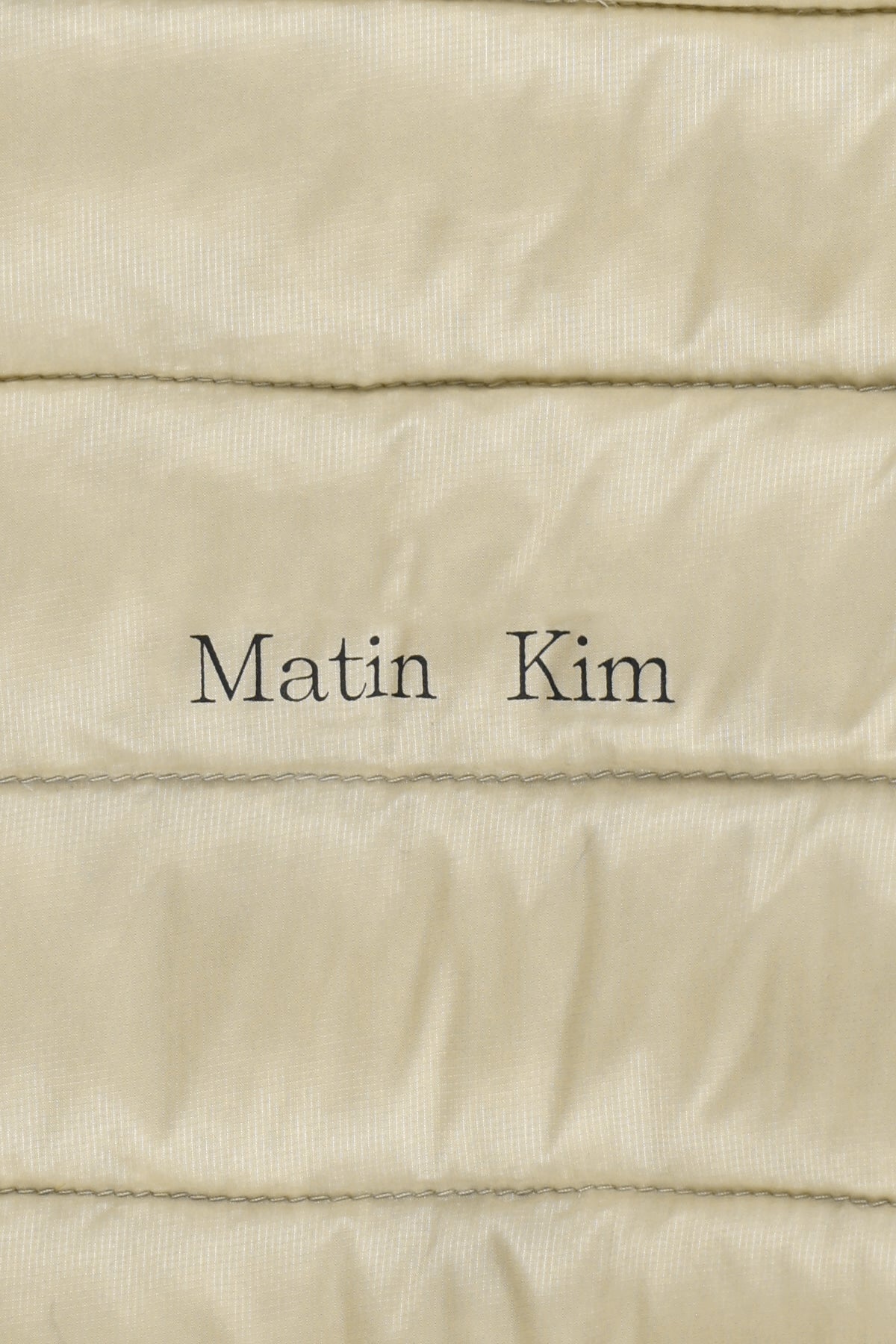 Matin Kim - Contrast Trim Light Down Hoody Jumper (Light Beige) product image 6 | TRAB K-Fashion Australia