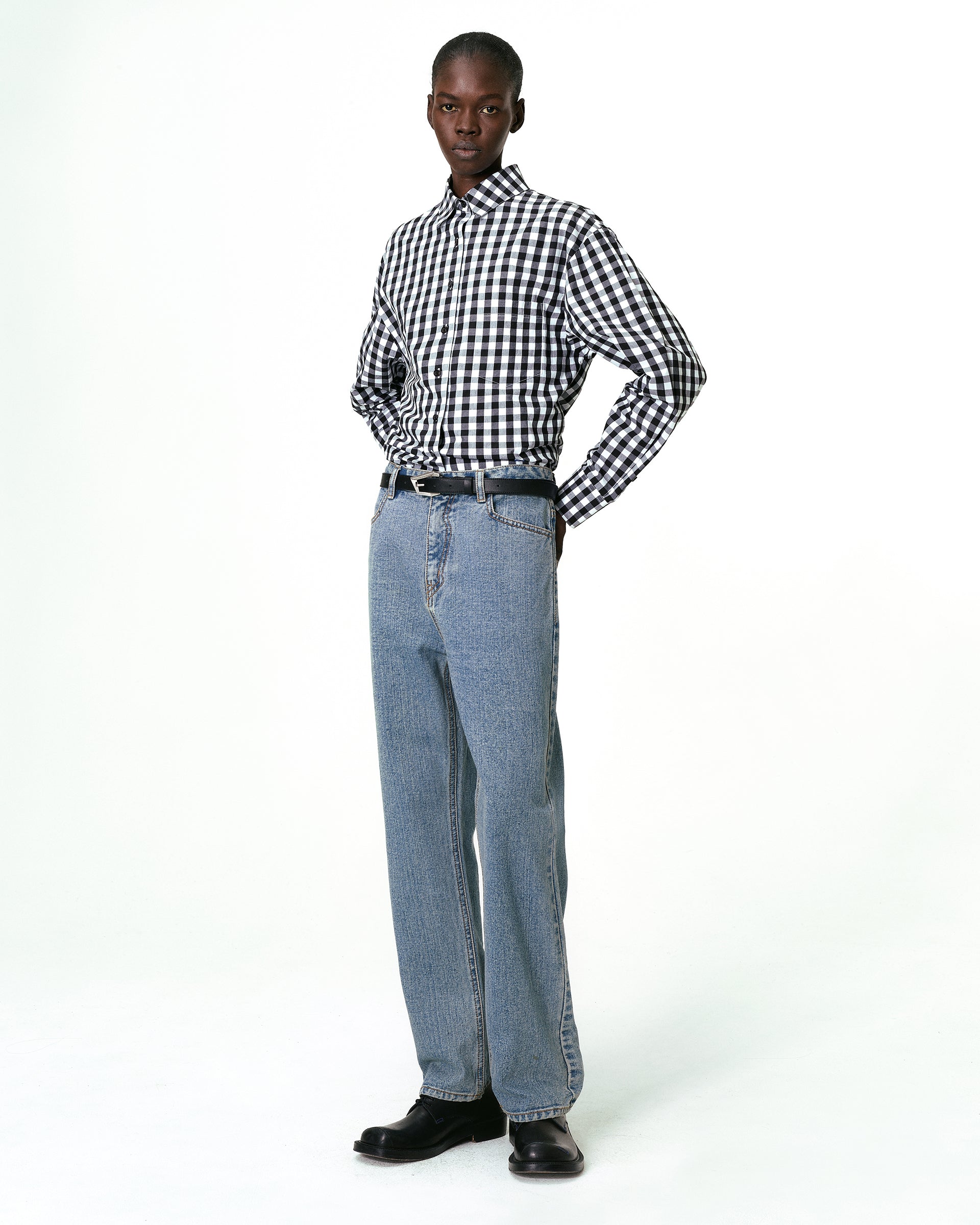 Ader Error - Sig; BL Tag shirt 03 (Noir) product image 1 | TRAB K-Fashion Australia