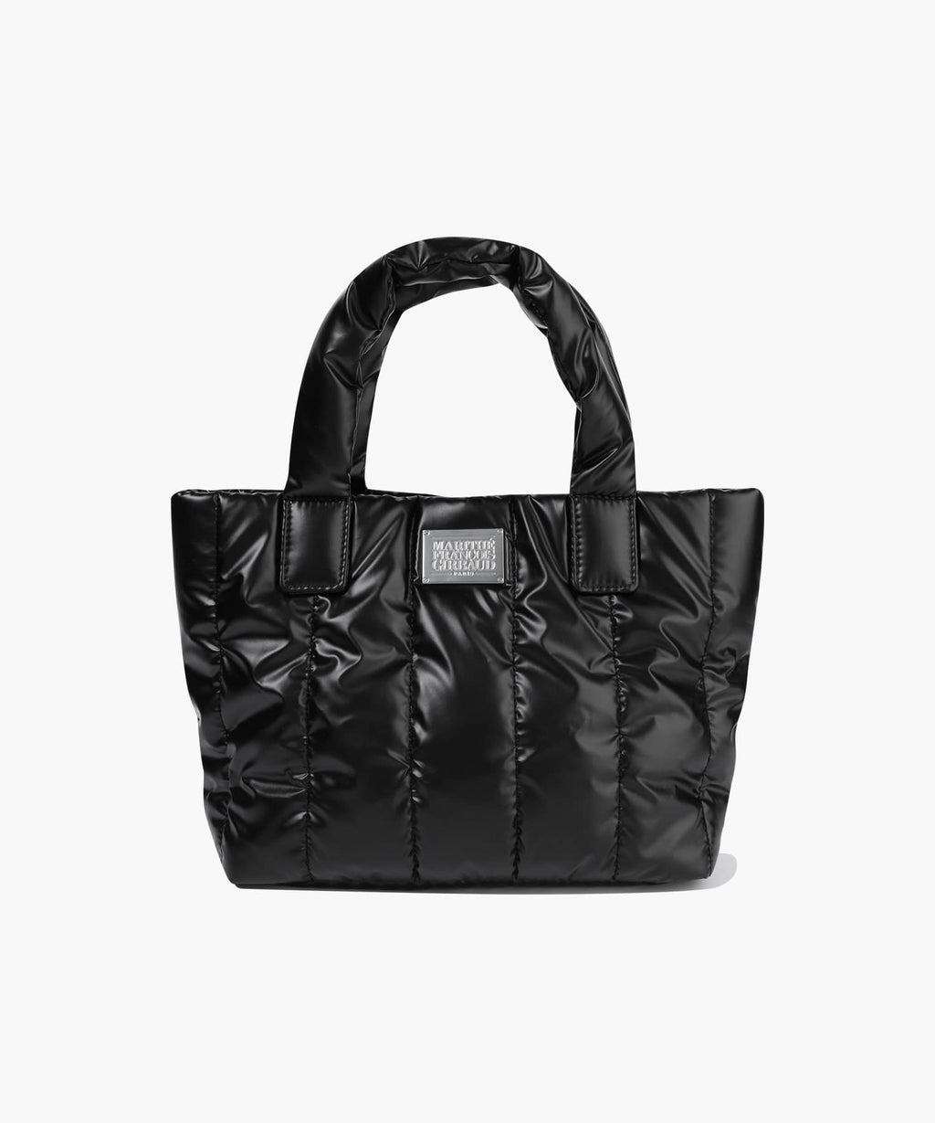 Marithe & Francois Girbaud - Classic Logo Matt Metallic Padding Bag (Black) product image 1 | TRAB K-Fashion Australia