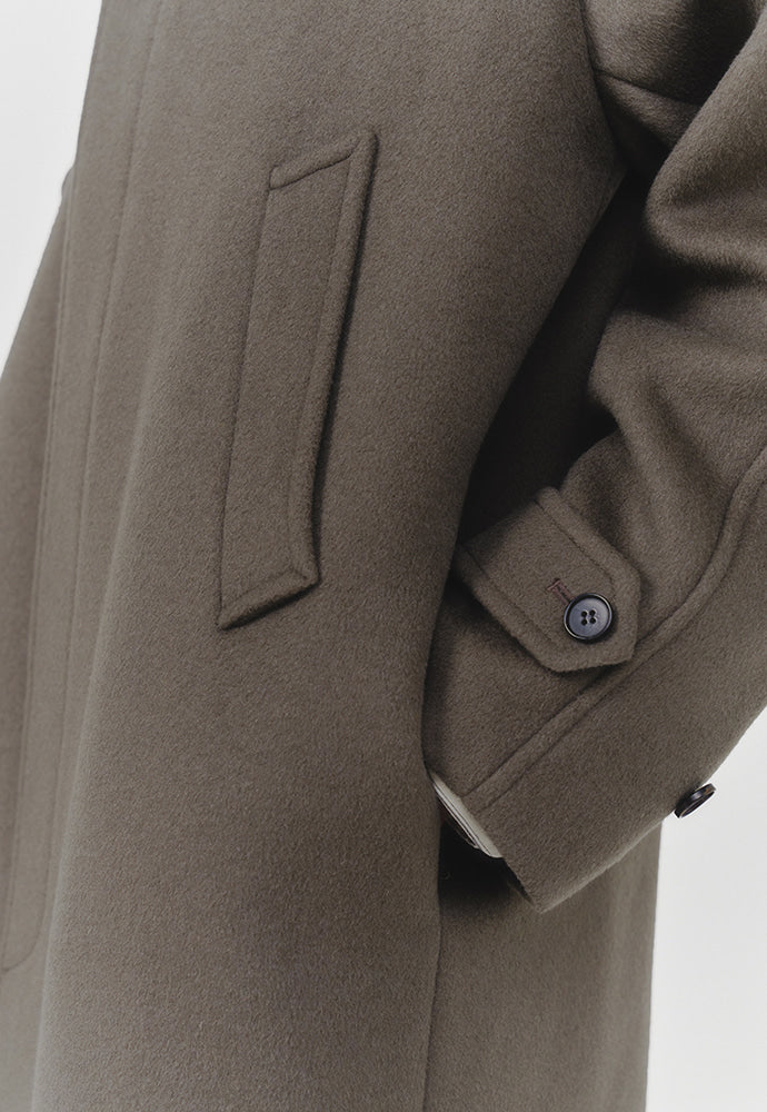 Art if acts - Cashmere Soutien Collar Coat (Moss Grey) product image 8 | TRAB K-Fashion Australia