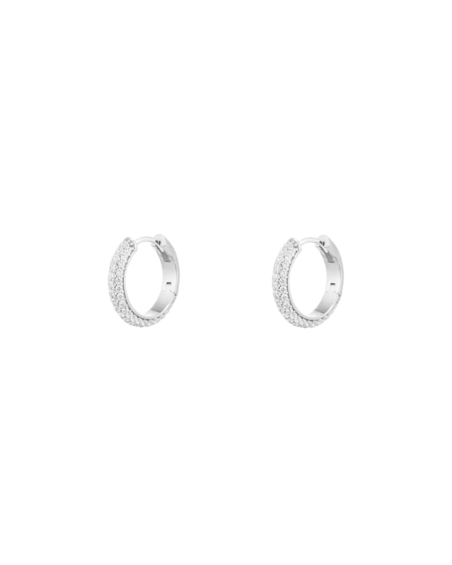 Numbering - Basic Pave Hoop Earrings #3207 product image 7 | TRAB K-Fashion Australia