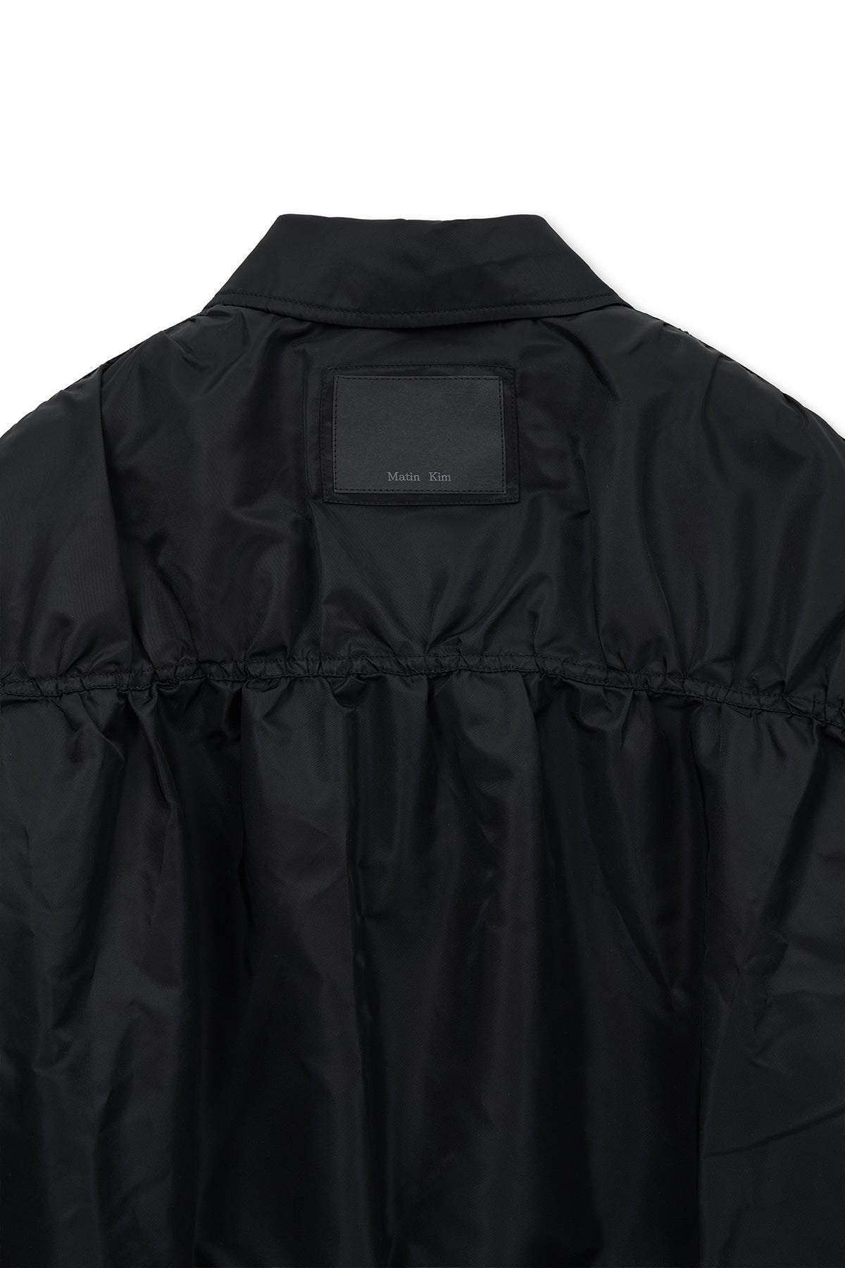 Matin Kim - Small Logo Shirring Jumper (Black) product image 4 | TRAB K-Fashion Australia