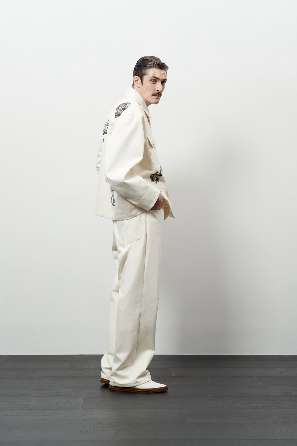Stu - Printing Pants (Cream) product image 10 | TRAB K-Fashion Australia