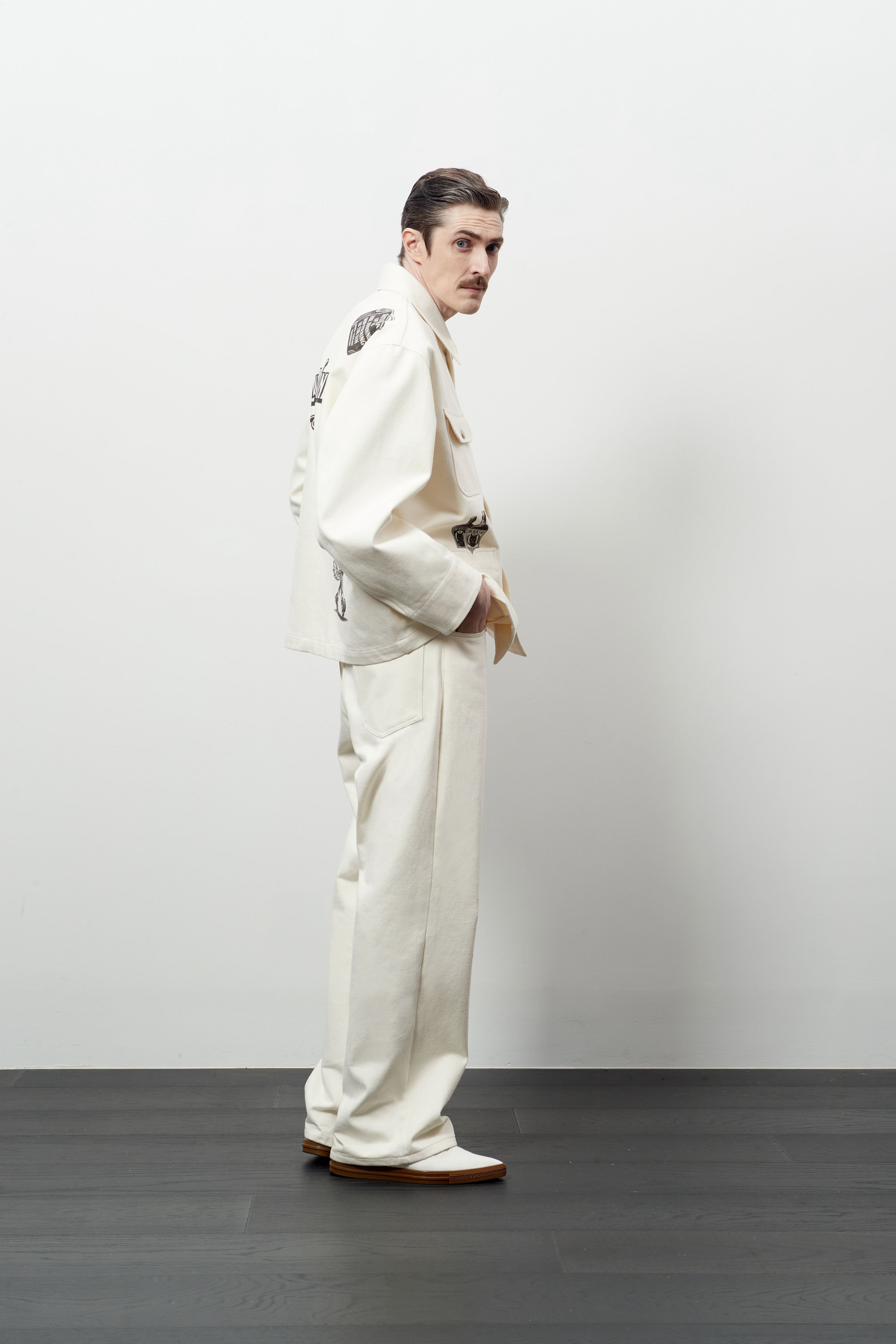 Stu - Printing Pants (Cream) product image 10 | TRAB K-Fashion Australia