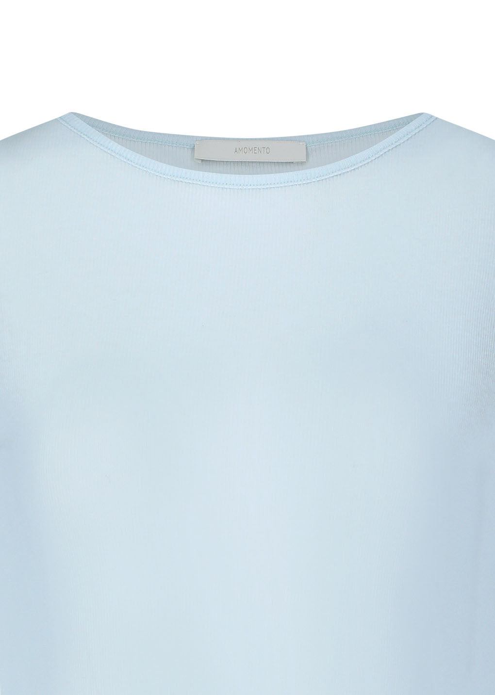 Amomento - Round Short Sleeve T-shirt (Light Blue) product image 4 | TRAB K-Fashion Australia