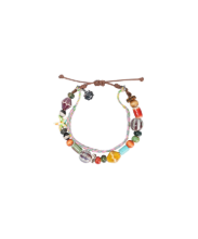 Coyseio - Flower Knotted Bead Bracelet Multi product image 1 | TRAB K-Fashion Australia