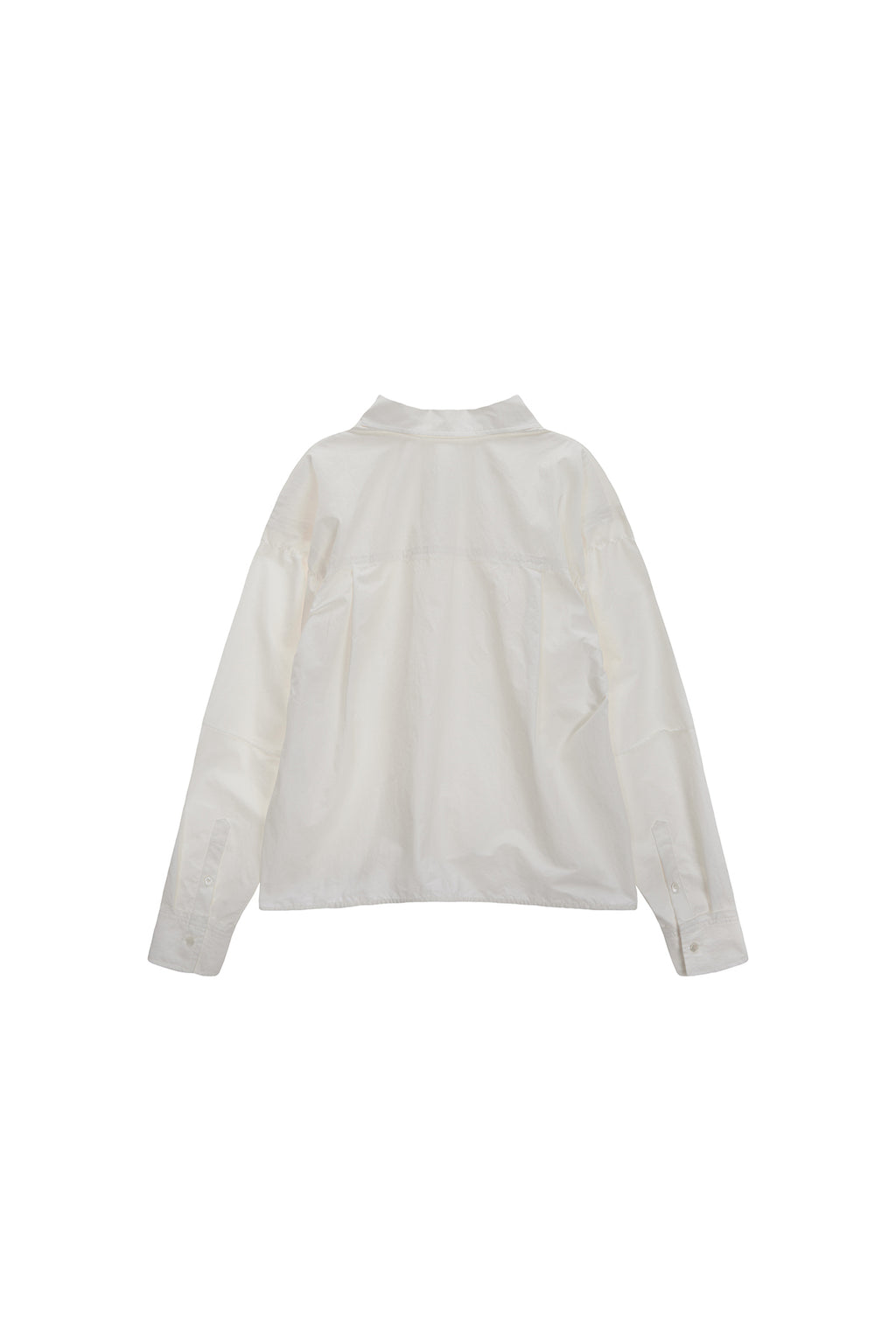 Matin Kim - Deconstruction Crinkle Shirt (White) product image 2 | TRAB K-Fashion Australia