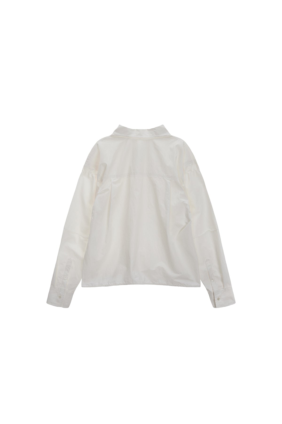 Matin Kim - Deconstruction Crinkle Shirt (White) product image 2 | TRAB K-Fashion Australia