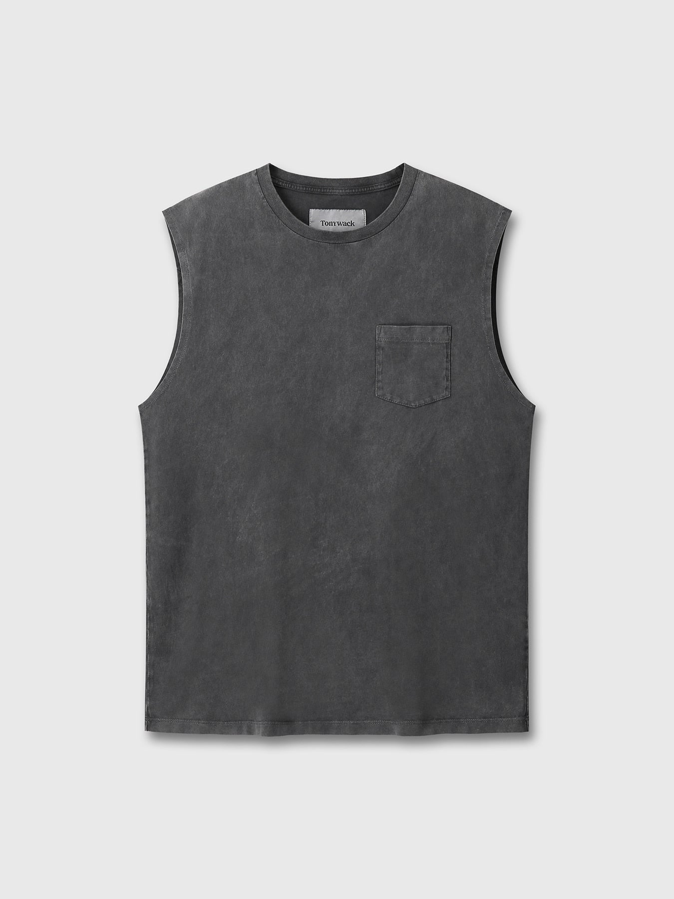 Tonywack - Garment-Dyed Patch Pocket Sleeveless (Faded Black) product image 7 | TRAB K-Fashion Australia