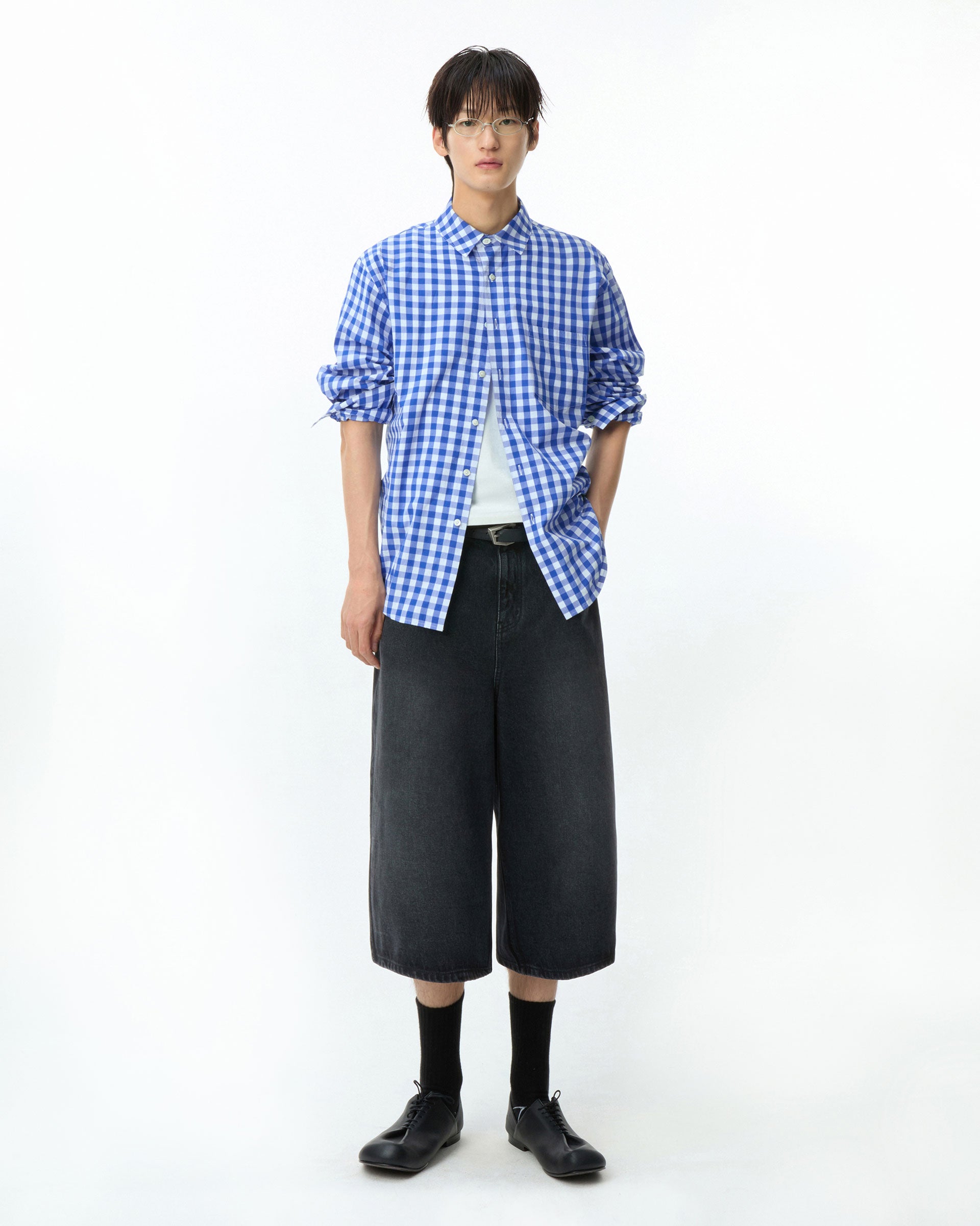 Ader Error - Sig; BL Tag shirt 03 (Z-Blue) product image 1 | TRAB K-Fashion Australia