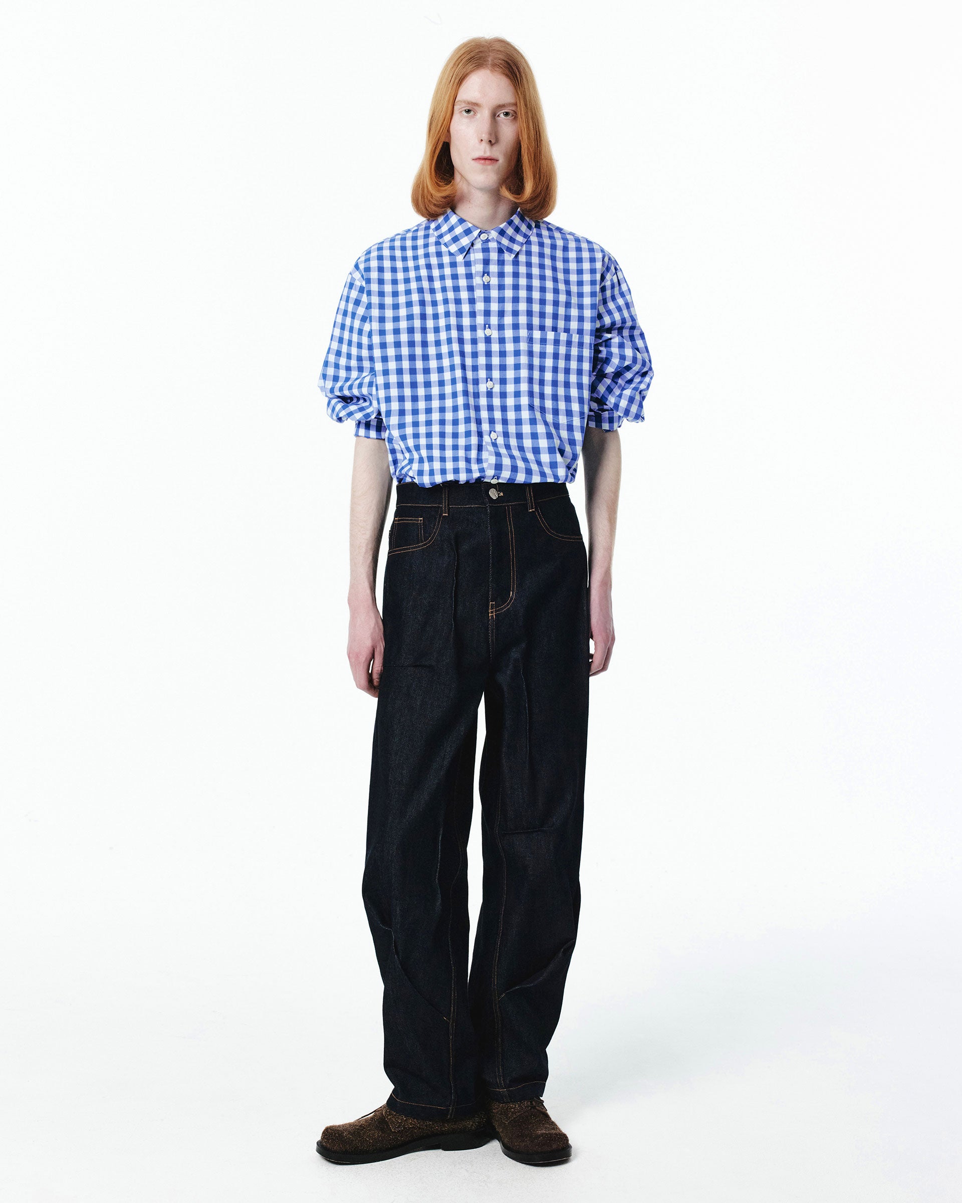 Ader Error - Sig; BL Tag shirt 03 (Z-Blue) product image 3 | TRAB K-Fashion Australia
