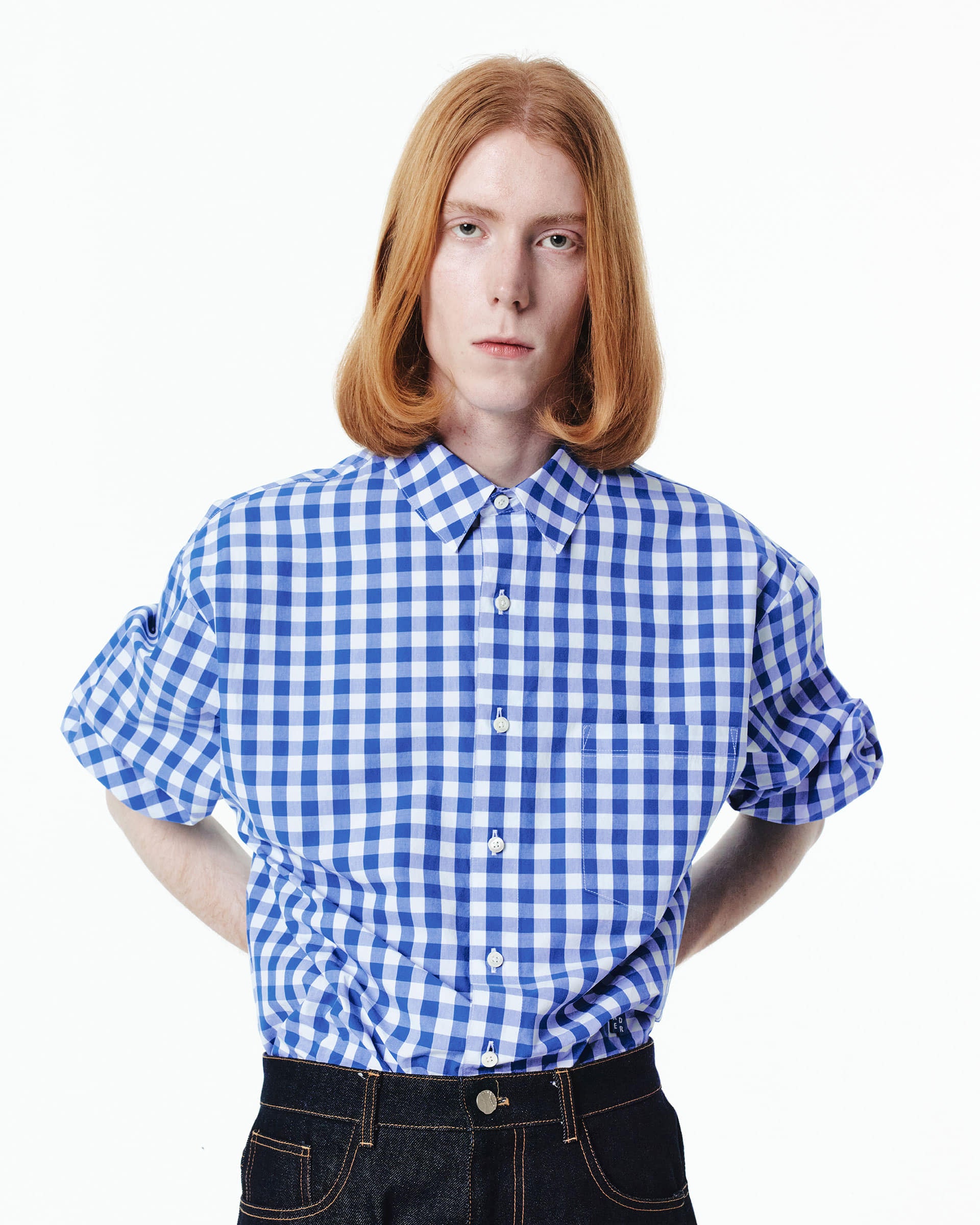 Ader Error - Sig; BL Tag shirt 03 (Z-Blue) product image 4 | TRAB K-Fashion Australia
