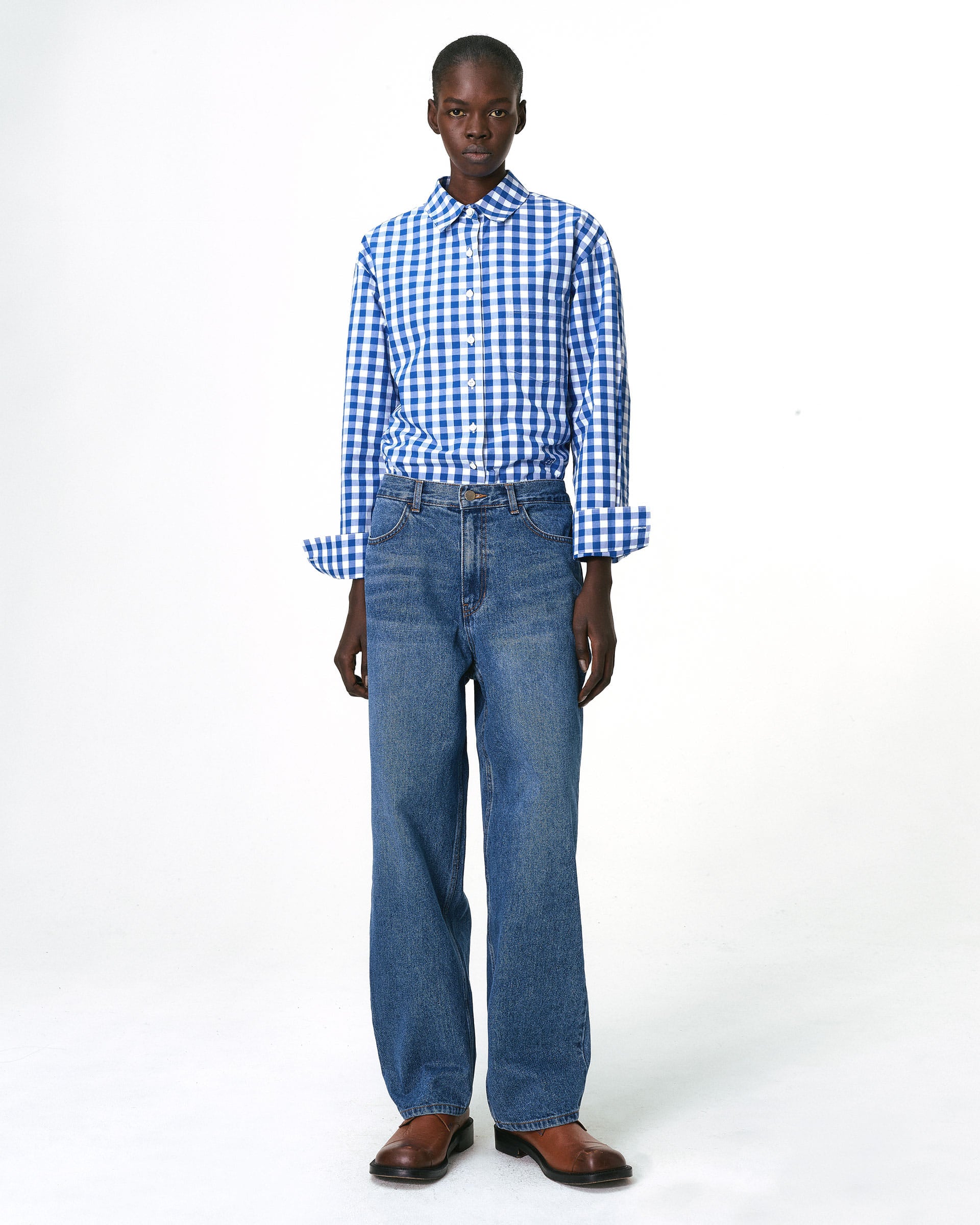 Ader Error - Sig; BL Tag shirt 03 (Z-Blue) product image 1 | TRAB K-Fashion Australia
