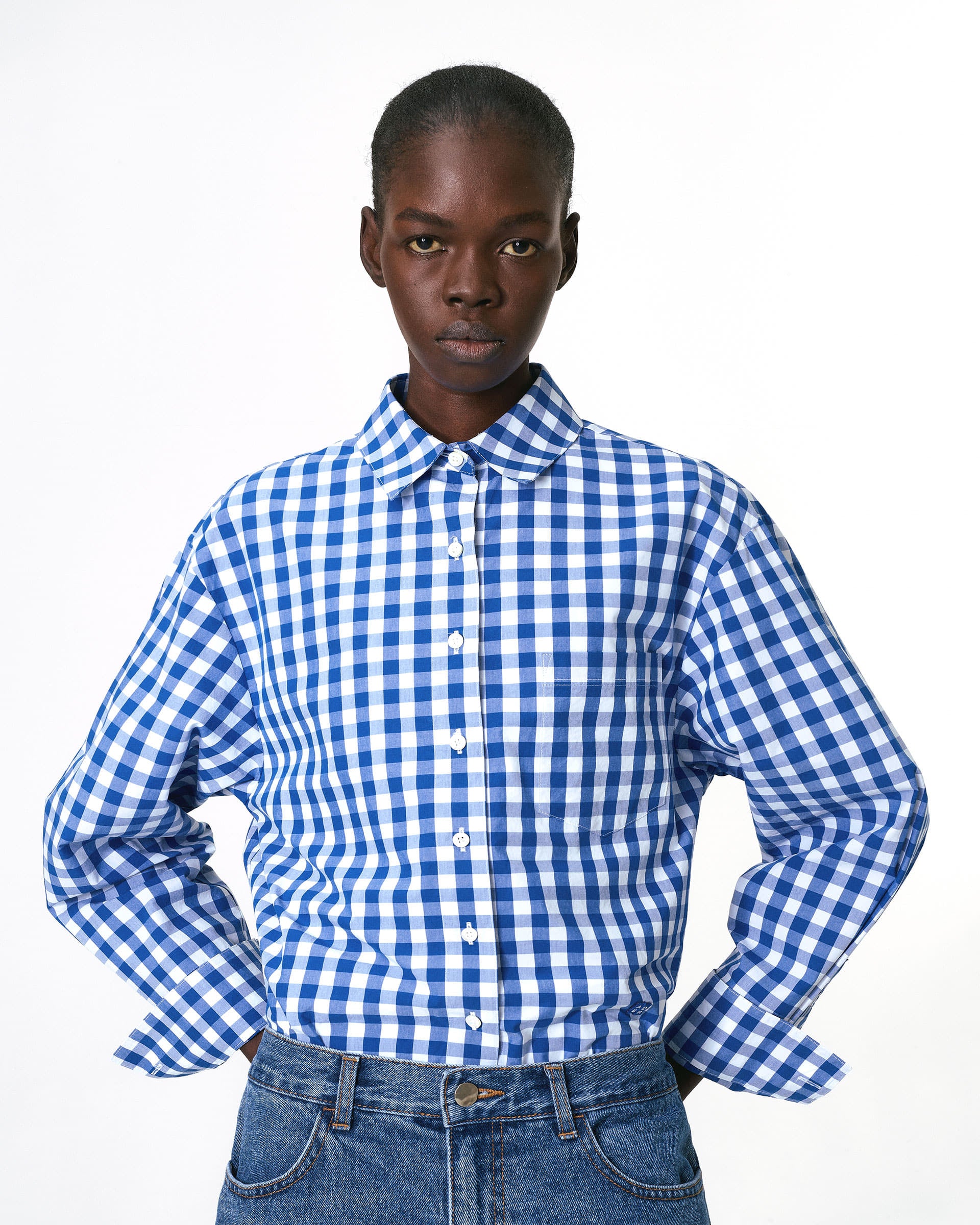 Ader Error - Sig; BL Tag shirt 03 (Z-Blue) product image 2 | TRAB K-Fashion Australia