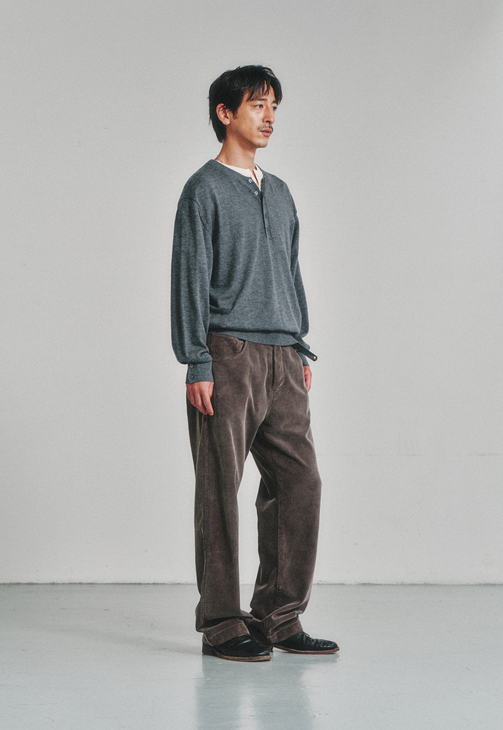 Art if acts - Garment Dyed Corduroy 5P Pants (Mud) product image 2 | TRAB K-Fashion Australia