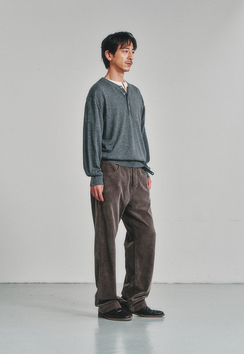 Art if acts - Garment Dyed Corduroy 5P Pants (Mud) product image 2 | TRAB K-Fashion Australia