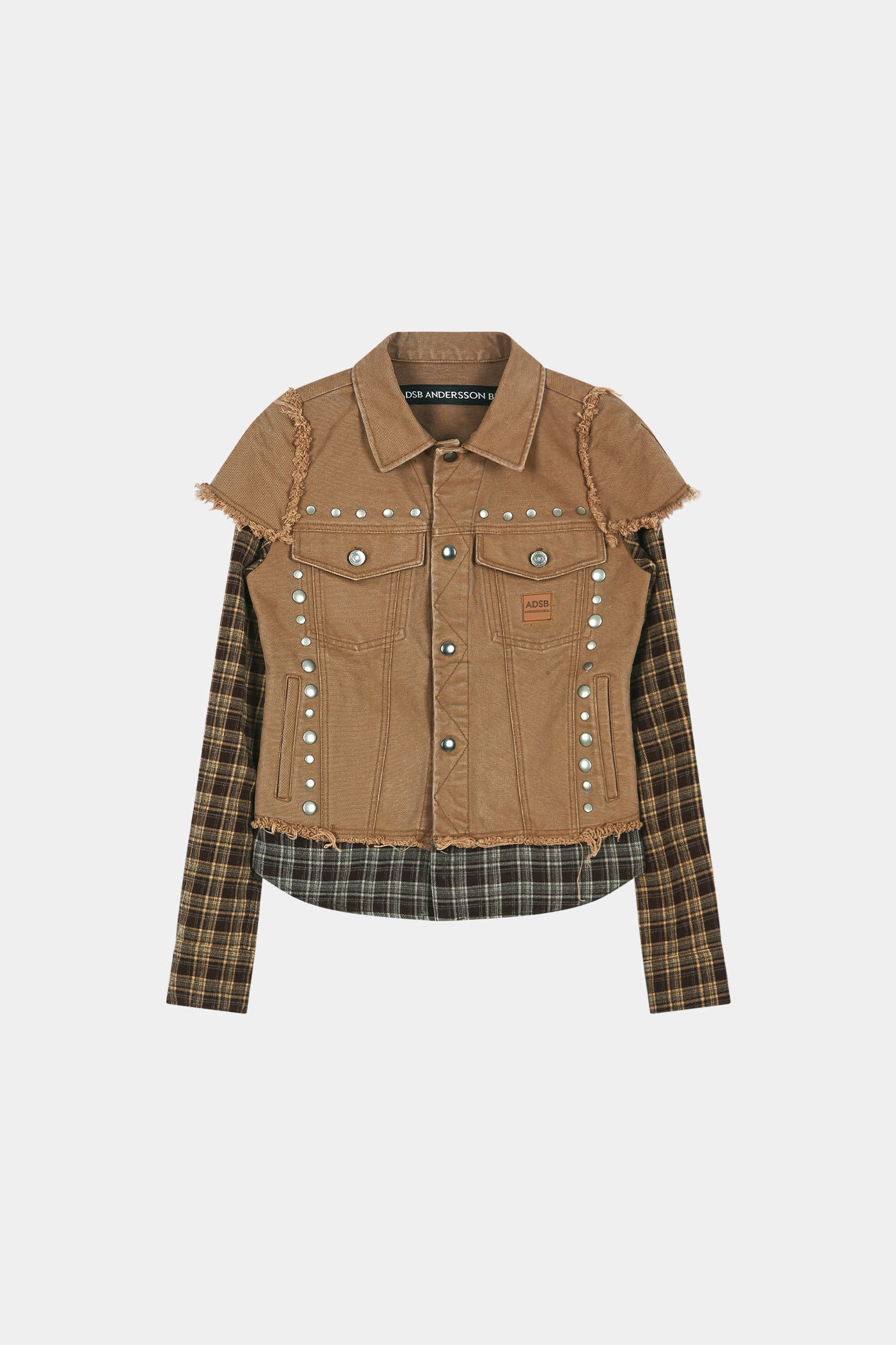 Andersson Bell - Layered Studded Vest Shirt (brown) (Brown) product image 9 | TRAB K-Fashion Australia