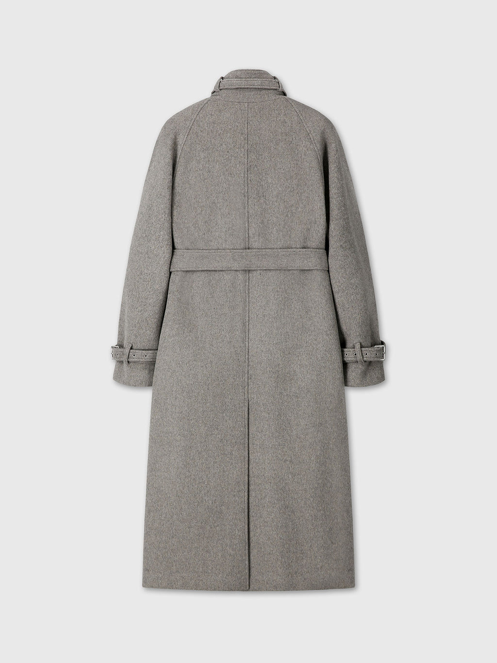 Tonywack - High-Neck Belted Wool Coat (Heather Grey) product image 9 | TRAB K-Fashion Australia
