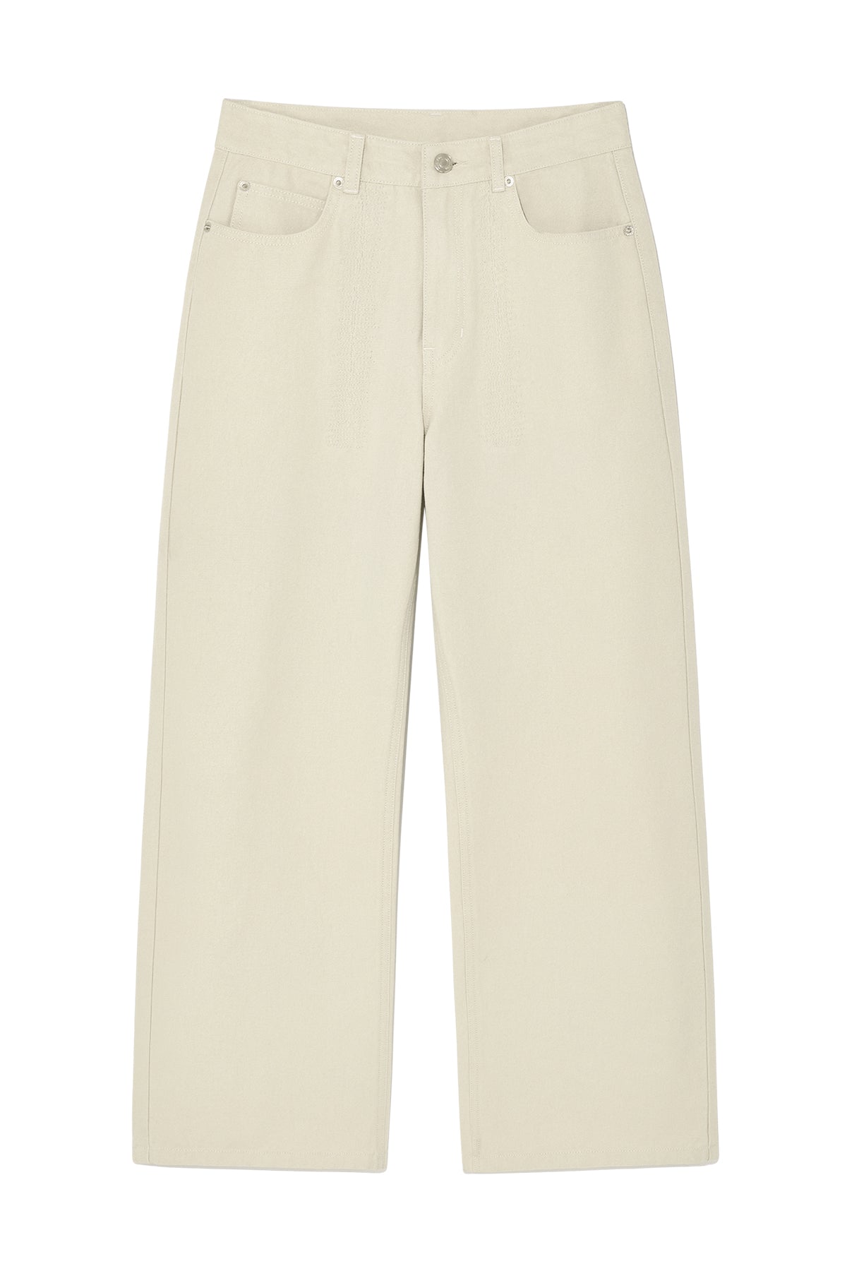 Matin Kim - Stitch Point Washed Cotton Pants (Cream) product image 1 | TRAB K-Fashion Australia