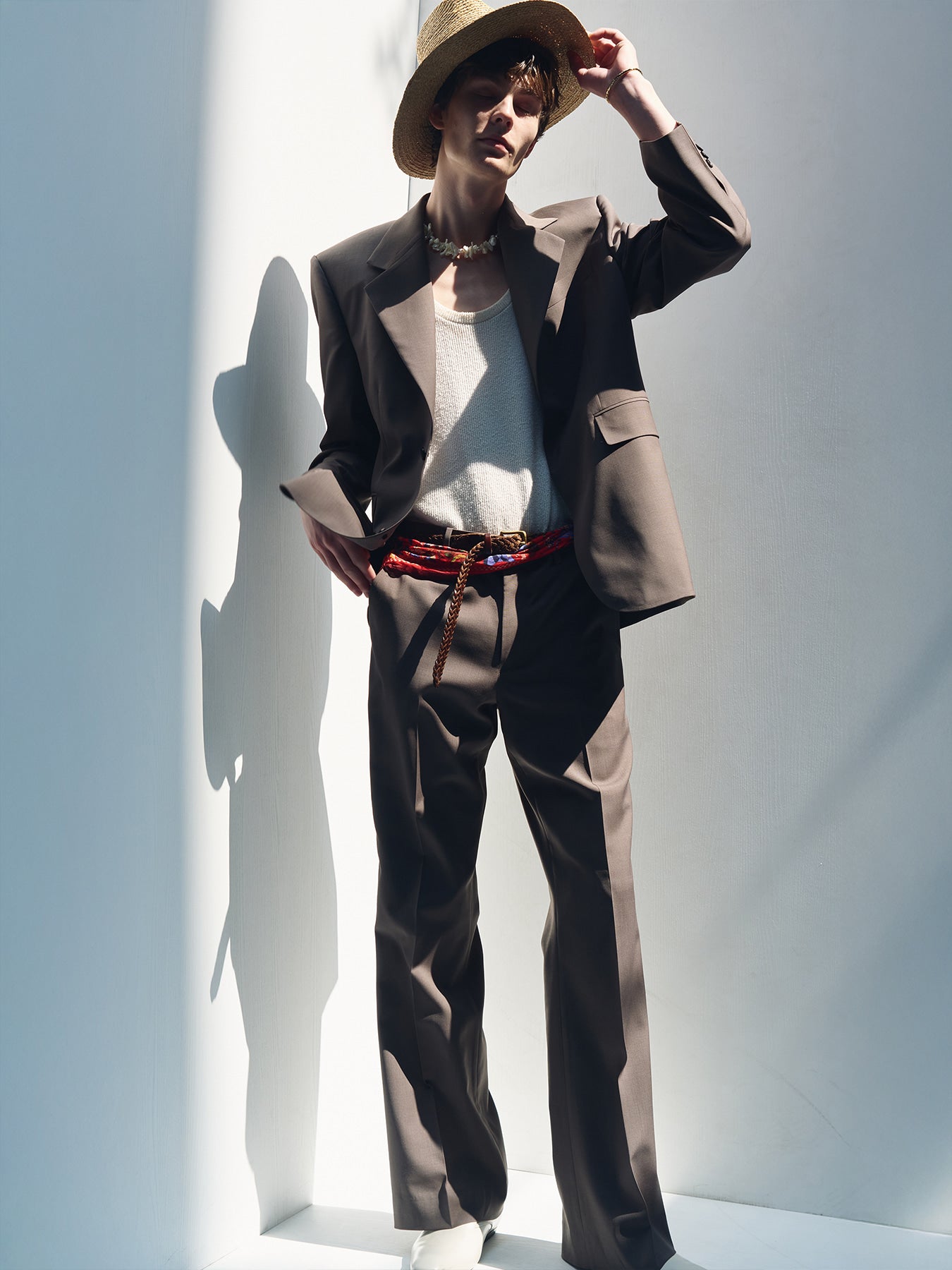 Tonywack - Tropical Wool Relaxed Blazer (Taupe) product image 8 | TRAB K-Fashion Australia