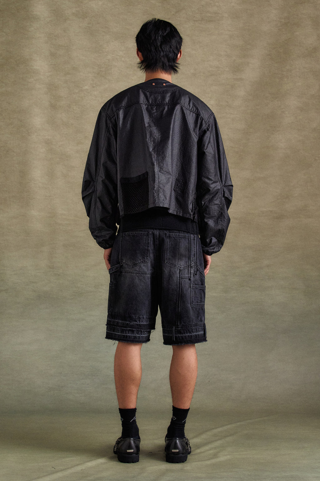 Andersson Bell - Convex Collarless Jacket (Black) product image 3 | TRAB K-Fashion Australia