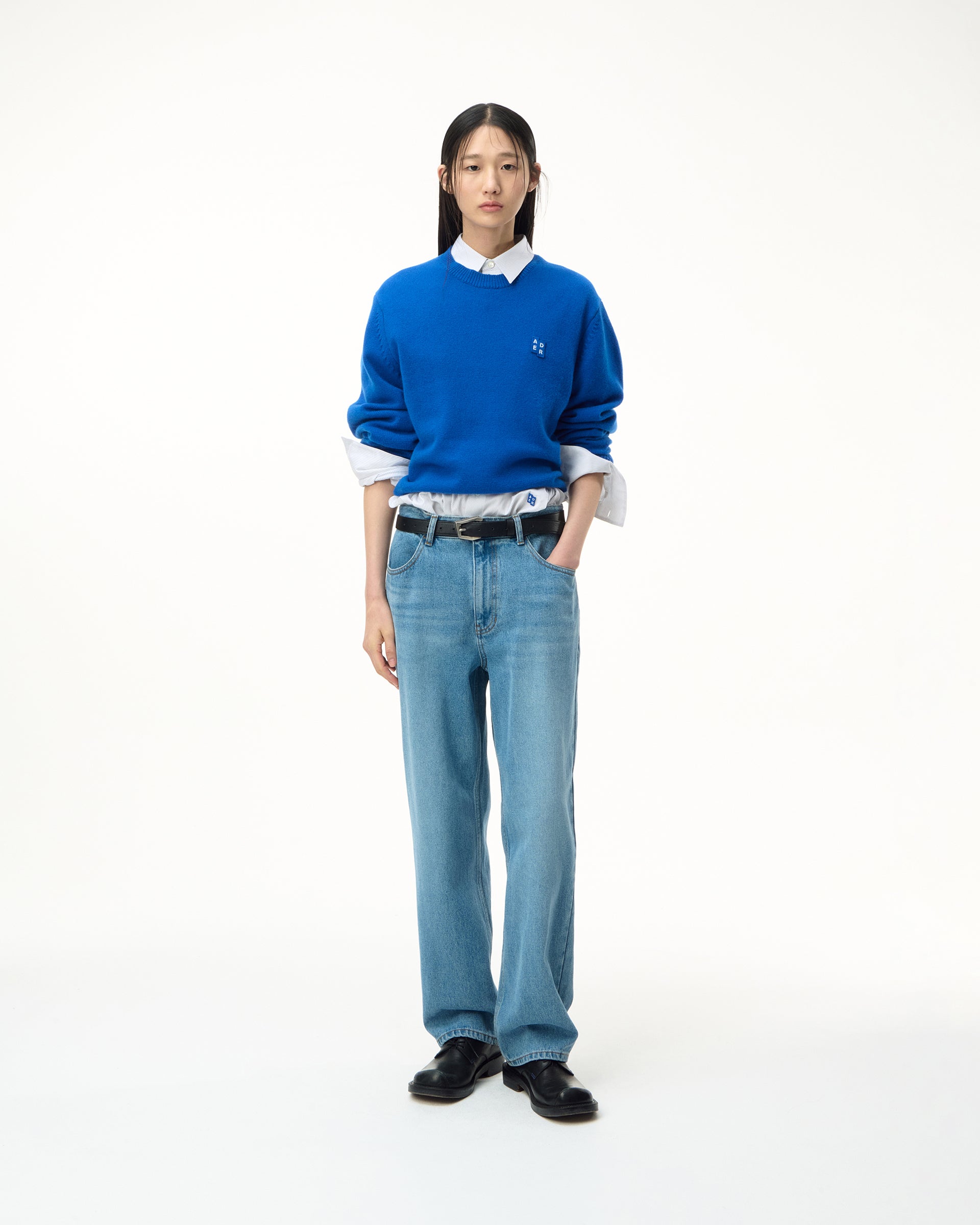 Ader Error - Sig; SV Tag jeans 01 (Sky blue) product image 1 | TRAB K-Fashion Australia