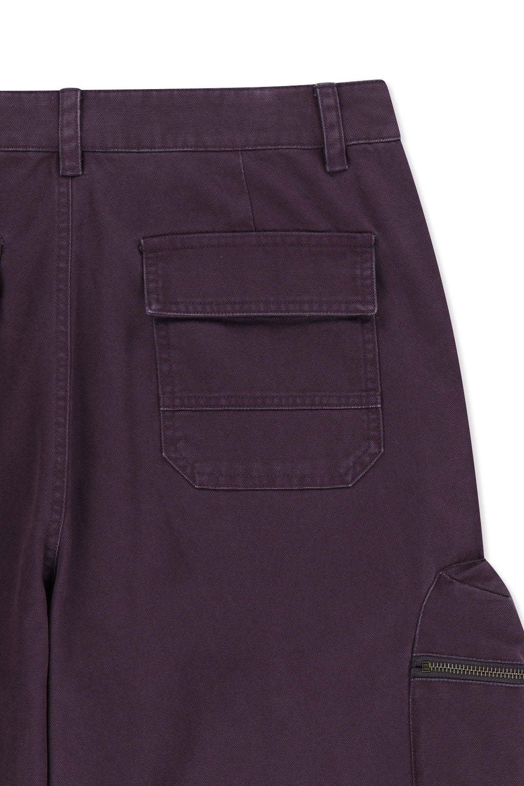 Matin Kim - Volume Tuck Cargo Pants (Purple) product image 7 | TRAB K-Fashion Australia