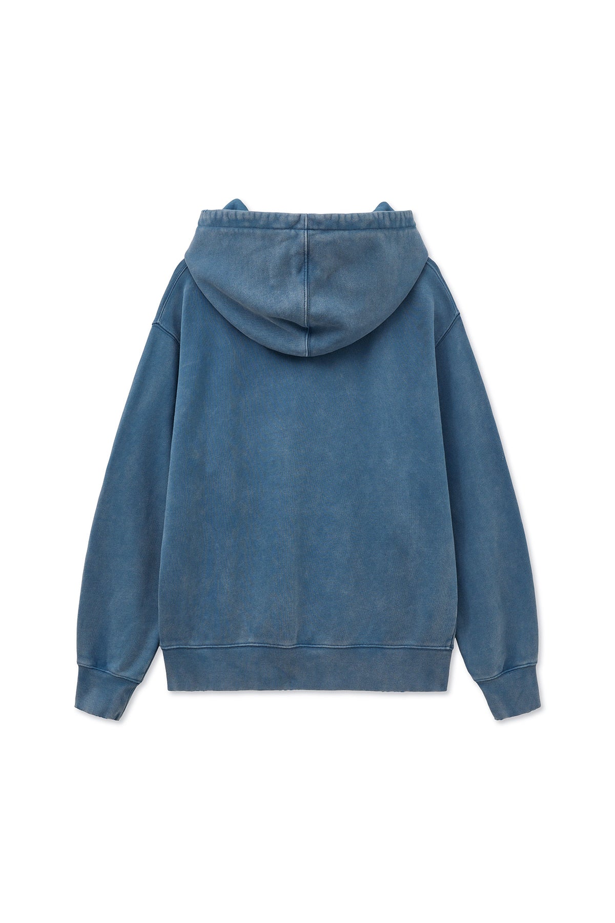 Matin Kim - Vintage Color Dying Logo Hoody (Blue) product image 2 | TRAB K-Fashion Australia