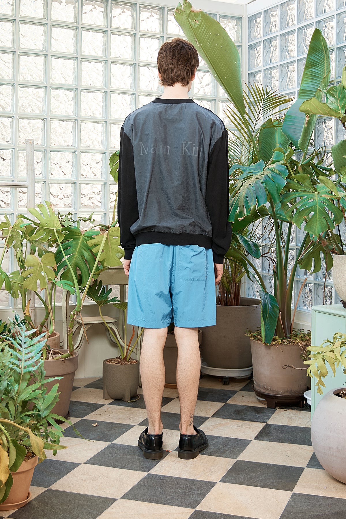 Matin Kim - Back Logo See Through Cardigan (Black) product image 7 | TRAB K-Fashion Australia