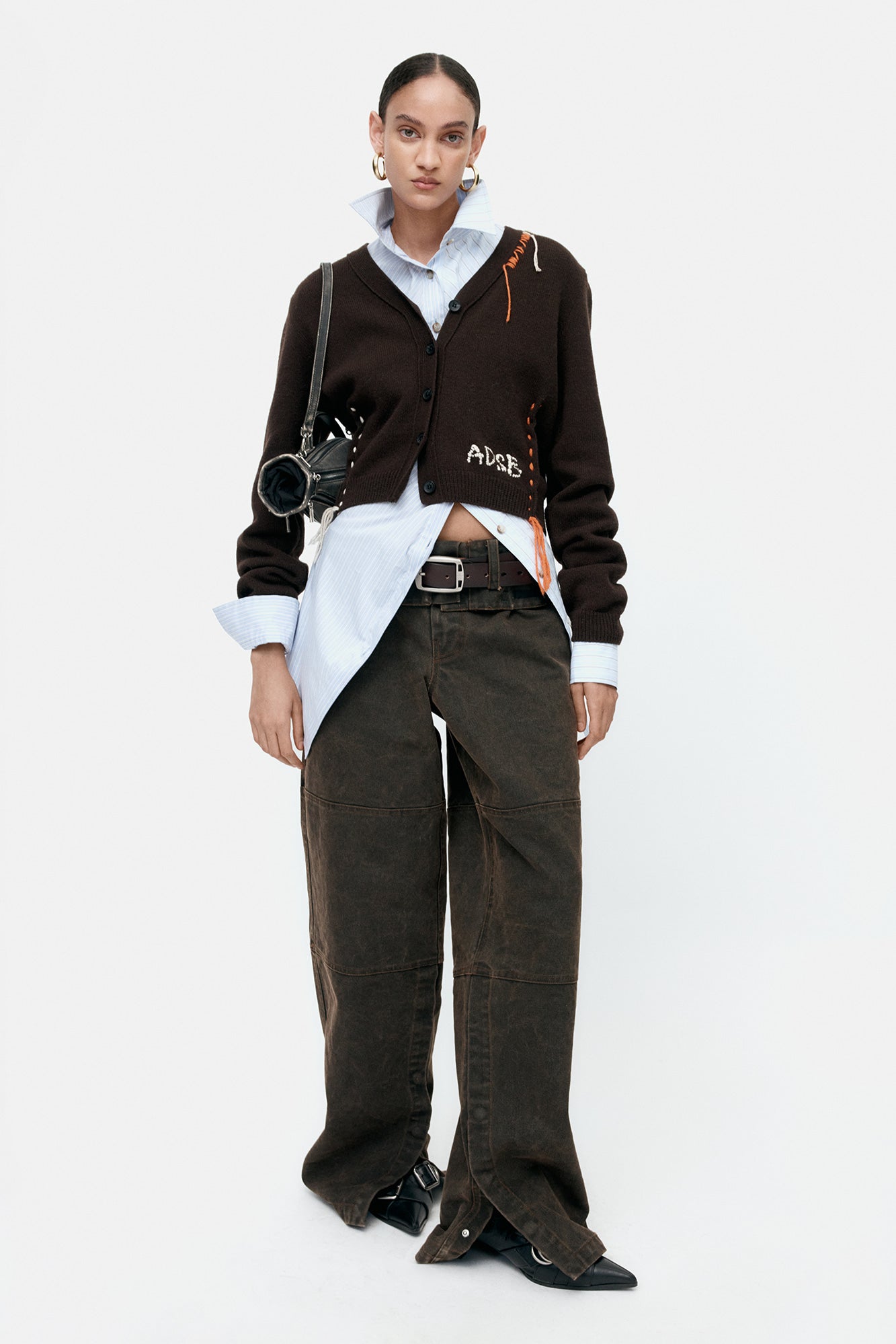 Andersson Bell - Twist Stripe Shirts (Blue) product image 3 | TRAB K-Fashion Australia