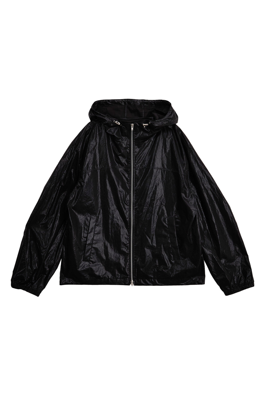 Matin Kim - Matin High Neck Hoody Coating Jumper (Black) product image 2 | TRAB K-Fashion Australia