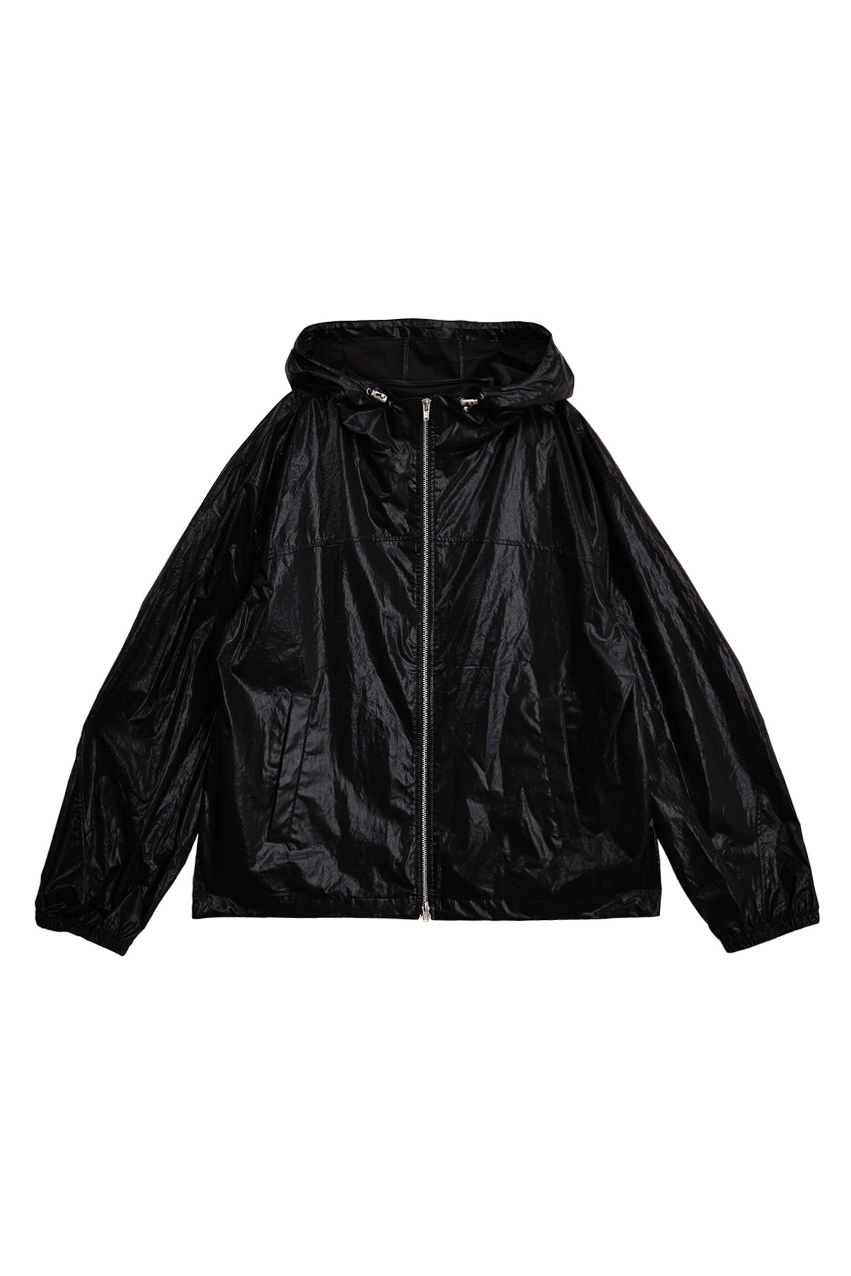 Matin Kim - Matin High Neck Hoody Coating Jumper (Black) product image 2 | TRAB K-Fashion Australia