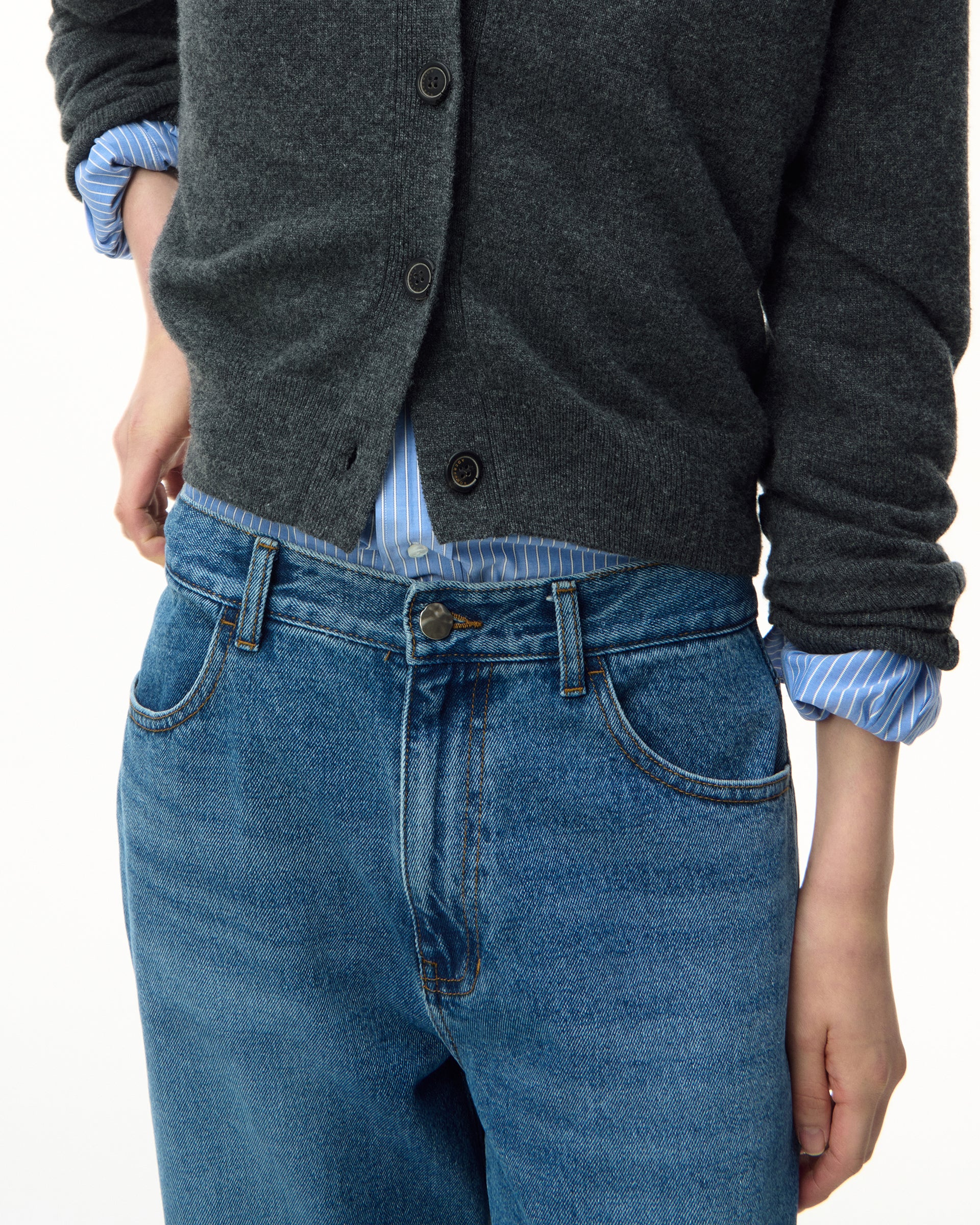 Ader Error - Sig; SV Tag jeans 01 (Blue) product image 3 | TRAB K-Fashion Australia