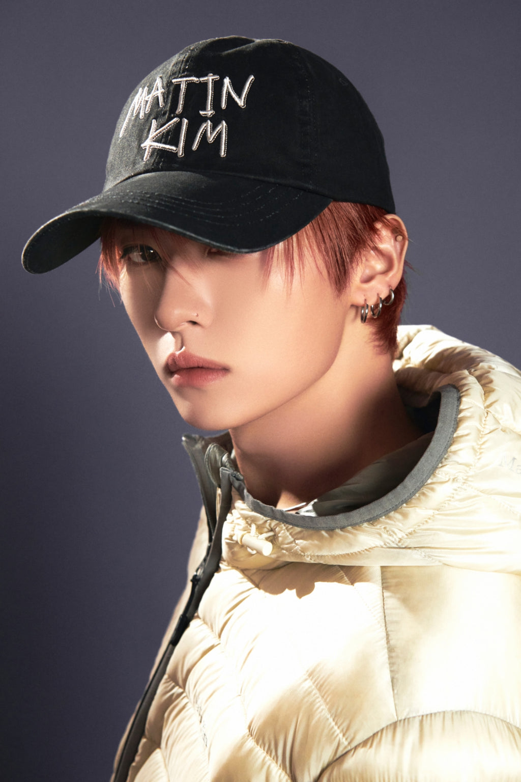 Matin Kim - Vintage Washed Graffiti Ball Cap (Black) product image 1 | TRAB K-Fashion Australia