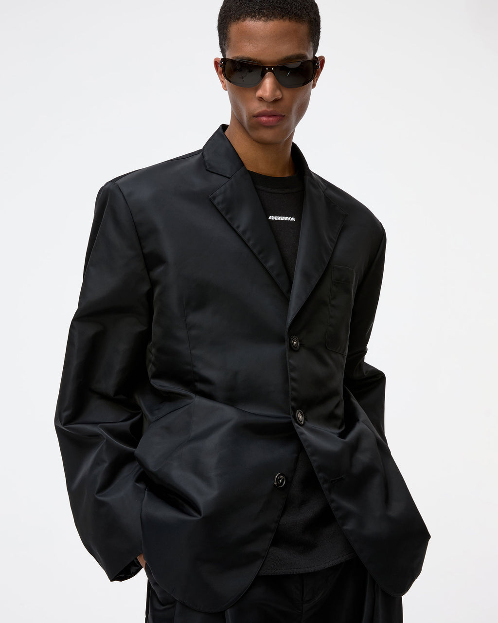 Ader Error - Nyl Blazer Product. 9 (Noir) product image 5 | TRAB K-Fashion Australia