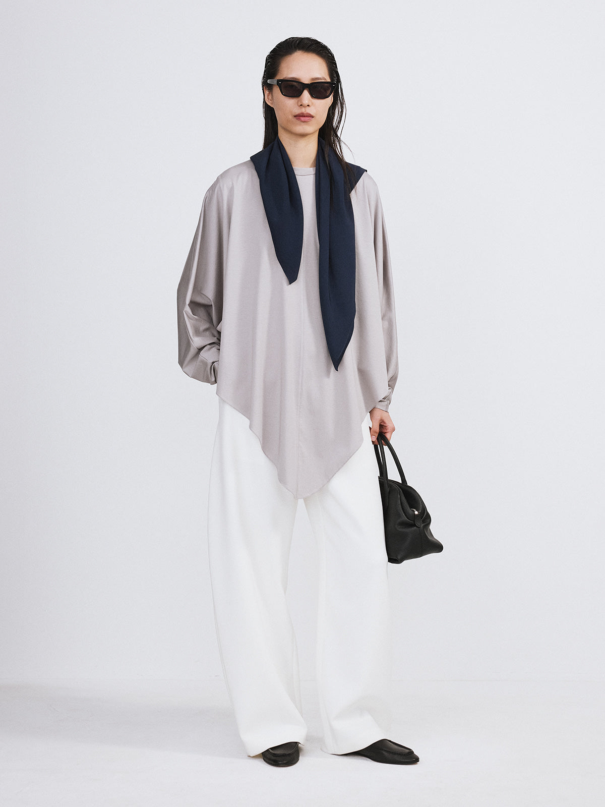 Recto - Oversized Cape Top (Stone Grey) product image 2 | TRAB K-Fashion Australia
