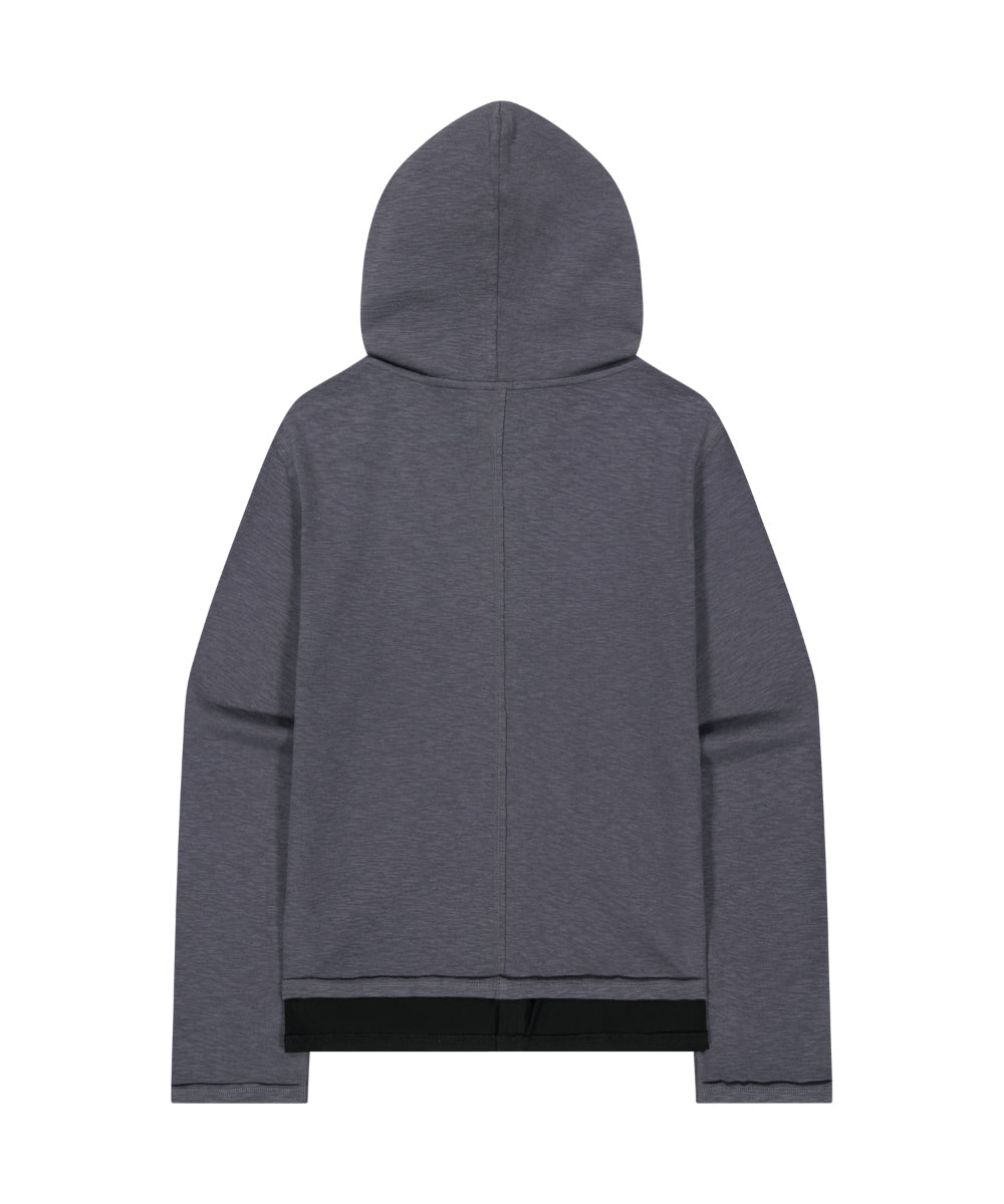 Coyseio - Twofold Button-Up Hoodie (Charcoal) product image 12 | TRAB K-Fashion Australia