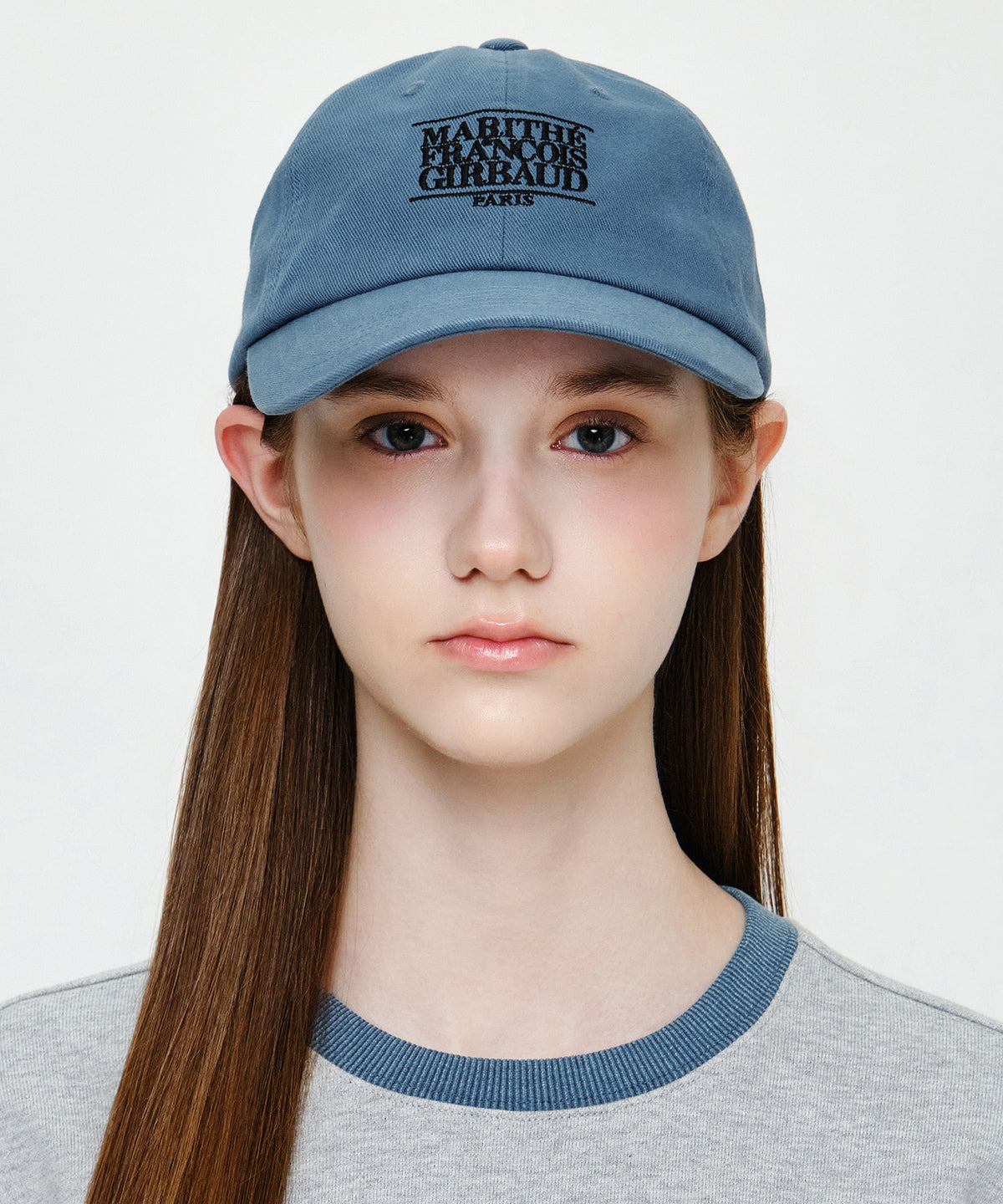 Marithe & Francois Girbaud - Small Classic Logo Cap (Ash Blue) product image 5 | TRAB K-Fashion Australia
