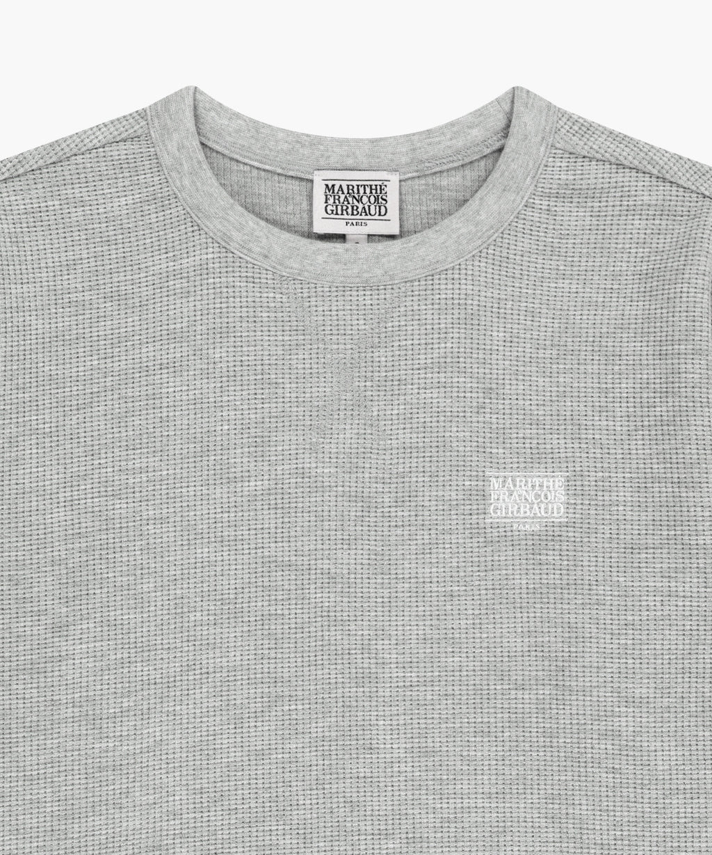 Marithe & Francois Girbaud - Waffle Long Sleeve Tee (Heather Gray) product image 3 | TRAB K-Fashion Australia