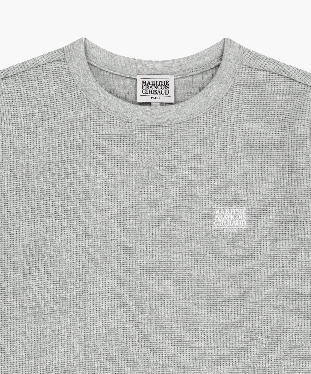 Marithe & Francois Girbaud - Waffle Long Sleeve Tee (Heather Gray) product image 3 | TRAB K-Fashion Australia